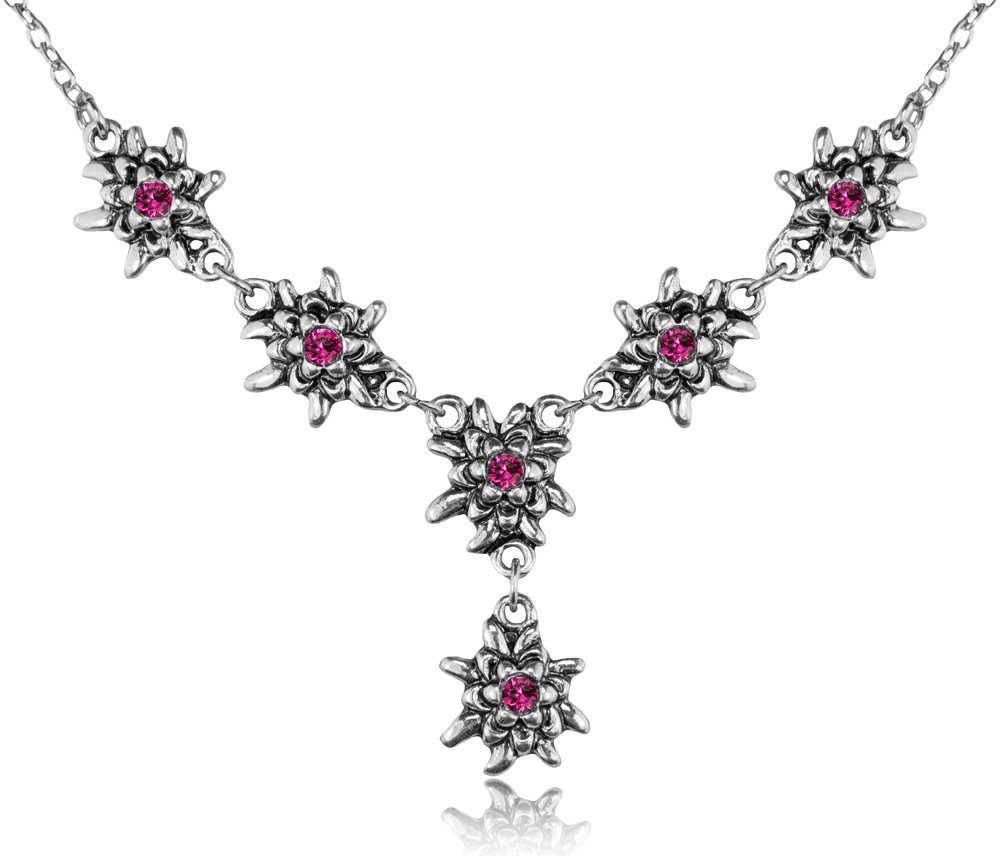 Kette mit Anhänger LUISIA® Edelweiß Collier 'Emilia' mit Premium Kris