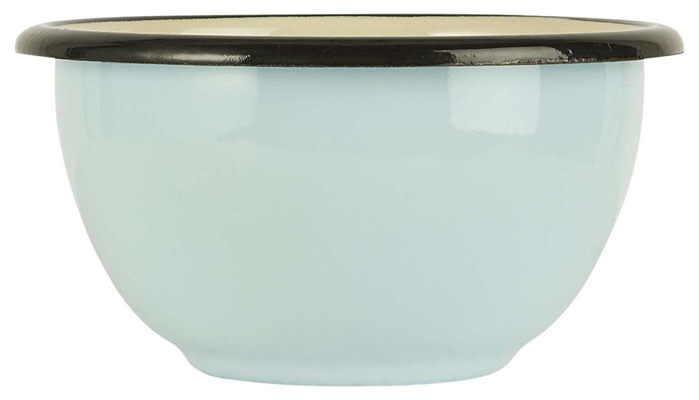 Ib Laursen Schüssel Emaille Schale Retro Vintage Servierschale Müslischale Schüssel/Tasse, Schale klein, Emaille in nostalgischen Stil
