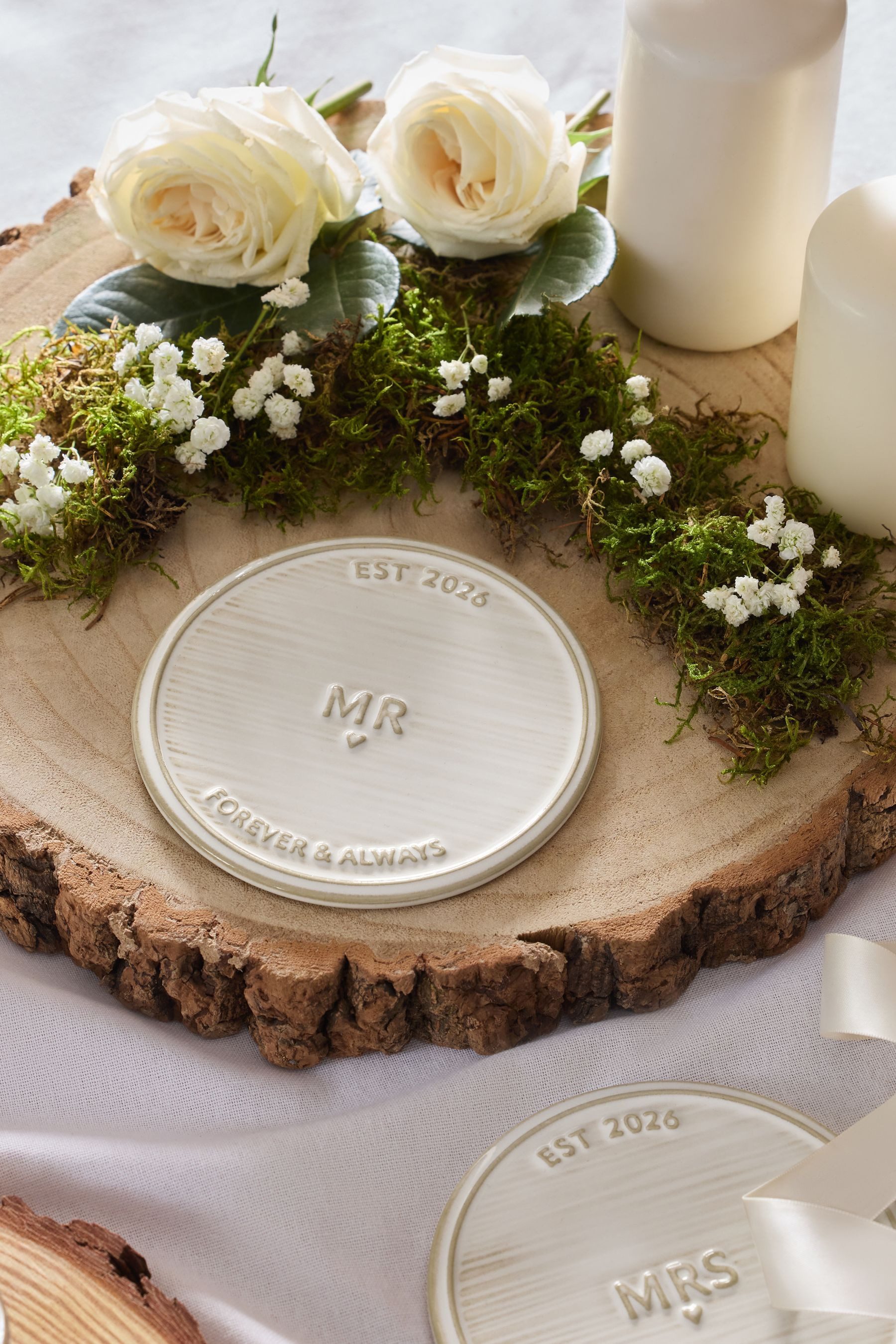 Next Getränkeuntersetzer MR Hochzeits-Untersetzer, Est in 2026, 1-tlg.