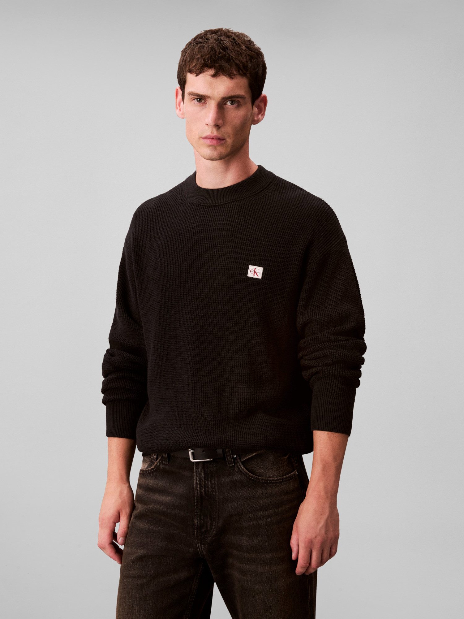 Calvin Klein Jeans Rundhalspullover LS EZ günstig online kaufen