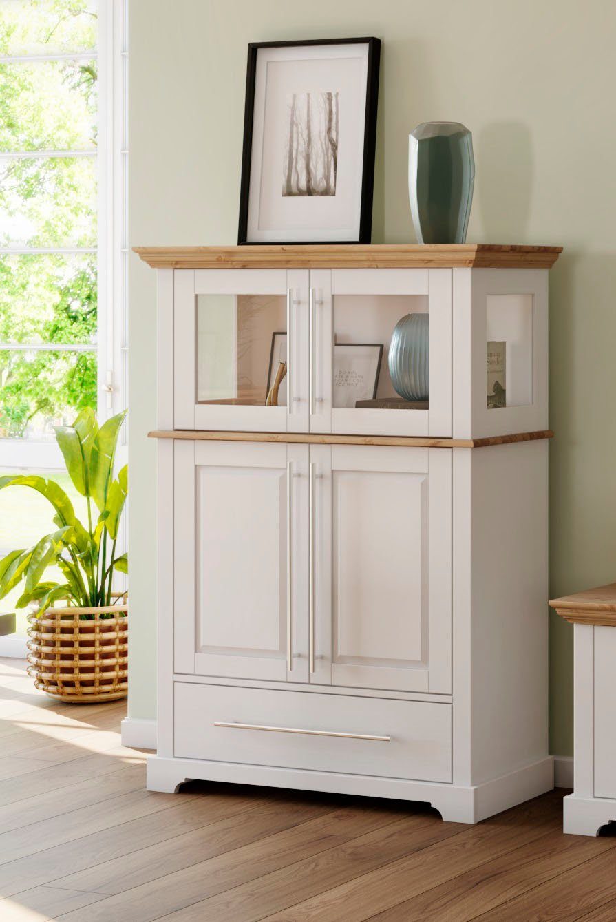 OTTO home Highboard Melissa Vitrine Breite/Höhe/Tiefe 94/39/133 cm, Breite günstig online kaufen