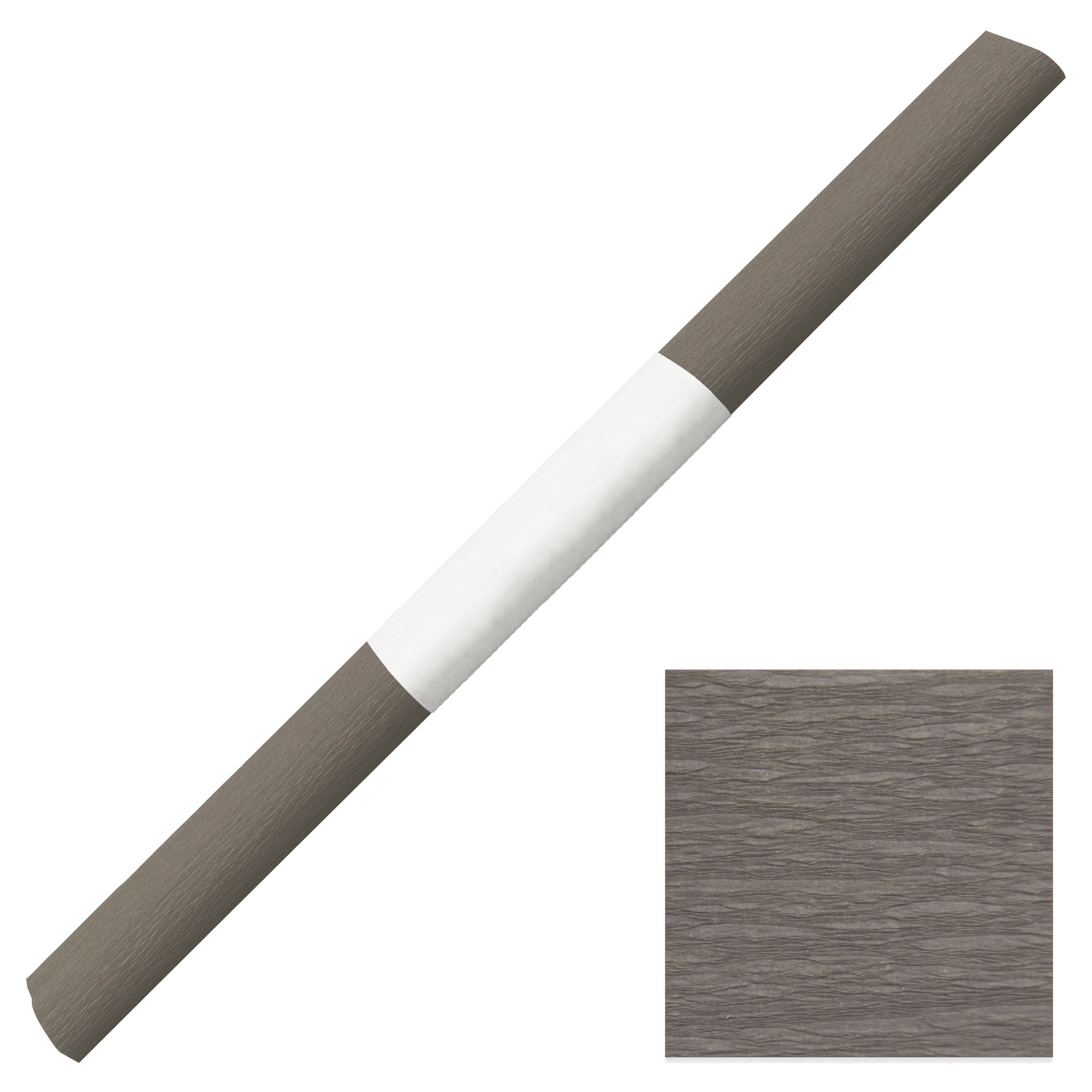 itenga Papierdekoration 1x Feinkrepp GRAU 50x250cm Rolle