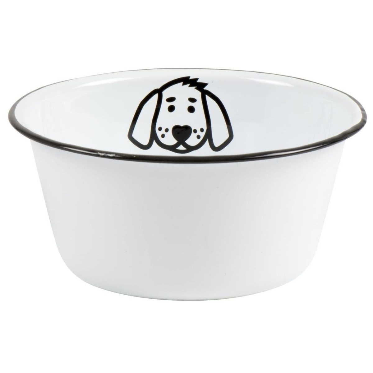 Ib Laursen Futternapf Fressnapf Wassernapf weiß für Hunde Ø17cm Hundenapf