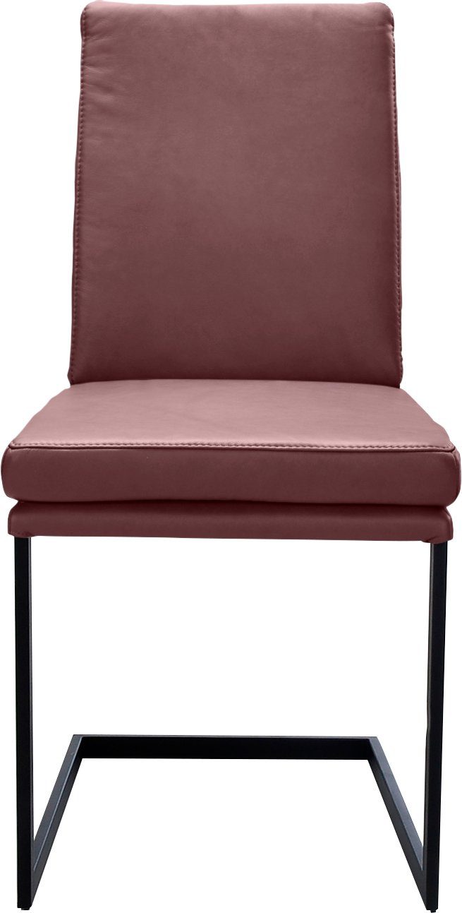 K+W Komfort & Wohnen Freischwinger, stabiles Hochkantrohr, Untergestell in Edelstahloptik oder schwarz