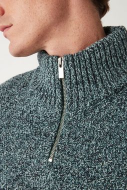 Next Troyer Regular Pullover mit RV-Kragen Blockfarben (1-tlg)