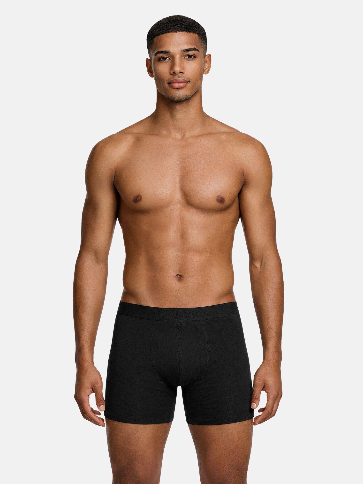 Tazzio Boxershorts 6er Pack BS1002 (Packung, 6-St., 6er-Pack) langes Bein & Logoschriftzug am Bund