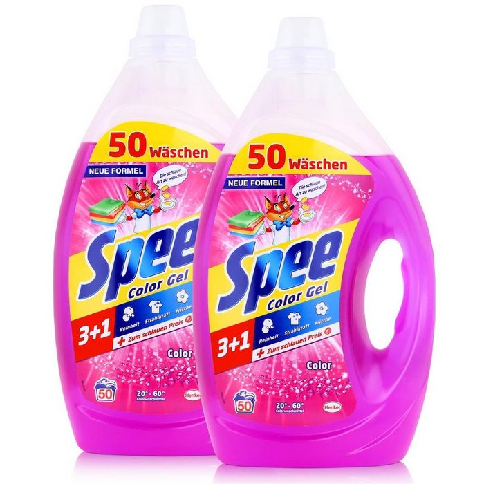 Spee Spee Aktiv Gel Color Waschmittel 2 5L - Für saubere Wäsche (2er Pack) Colorwaschmittel