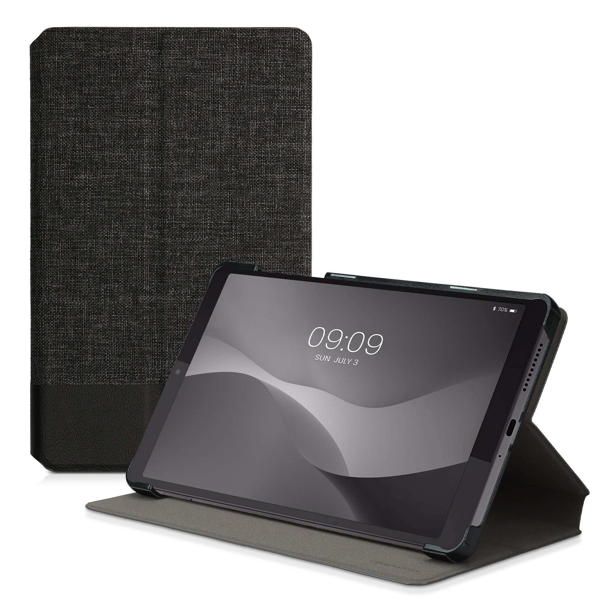 kwmobile Etui Hülle für Lenovo Tab M8 (Gen 4), Slim Tablet Cover Case Schutzhülle mit Ständer