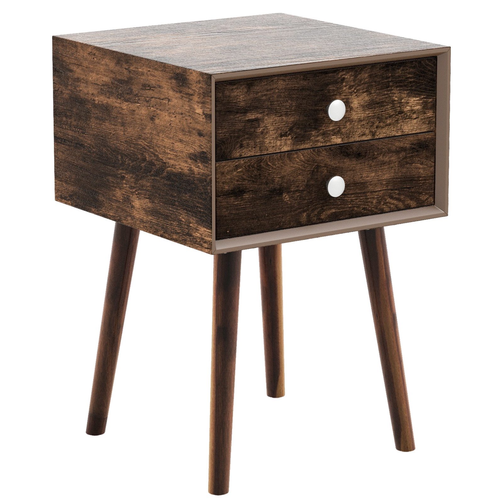 COSTWAY Nachttisch (1-St), Nachtschrank mit 2 günstig online kaufen