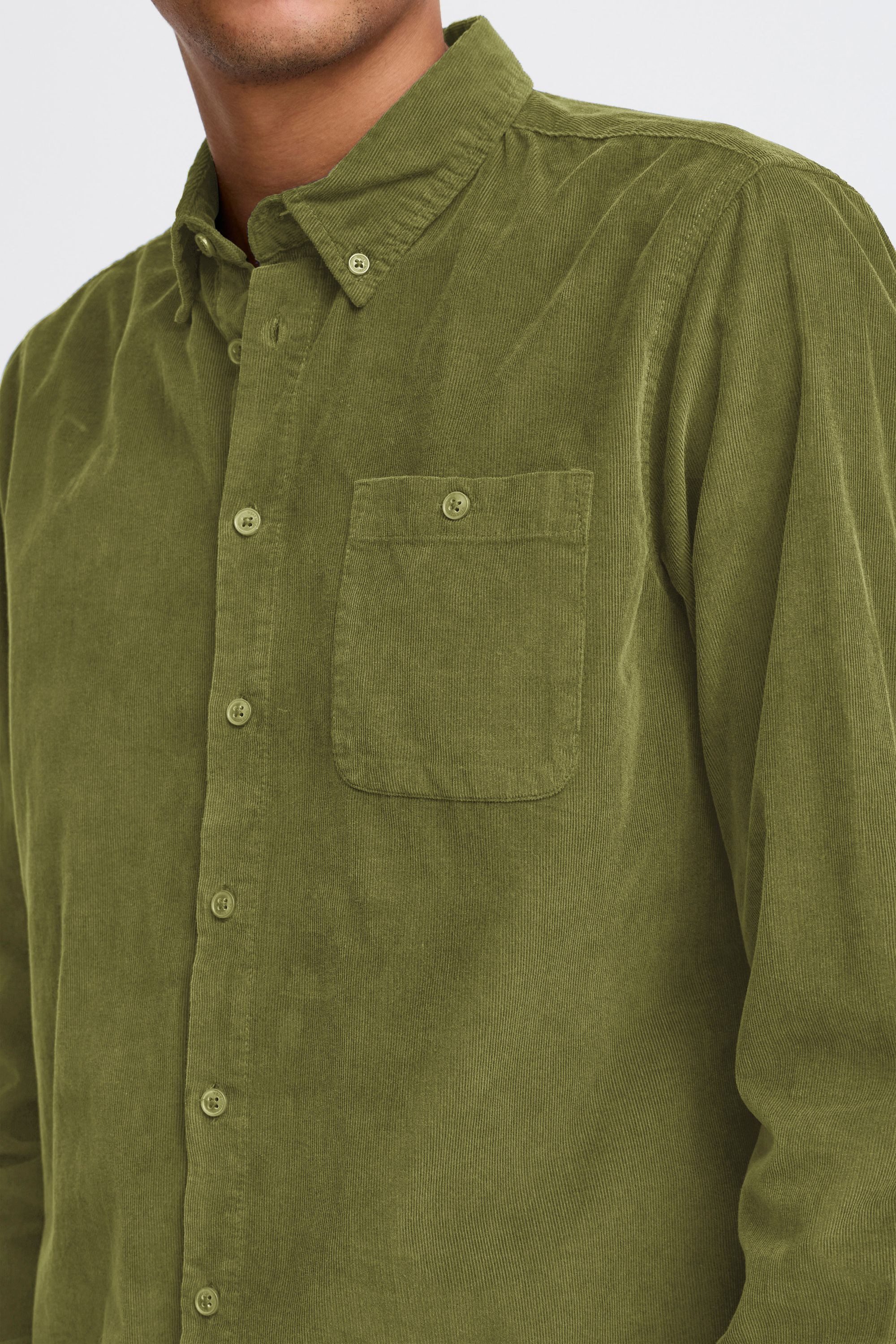 Blend Langarmhemd BHShirt Lässiges Cordhemd mit Brusttasche