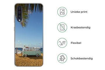 MuchoWow Handyhülle Strand - Bus - Surfen, Handyhülle Samsung Galaxy A30s, Smartphone-Bumper, Print, Handy