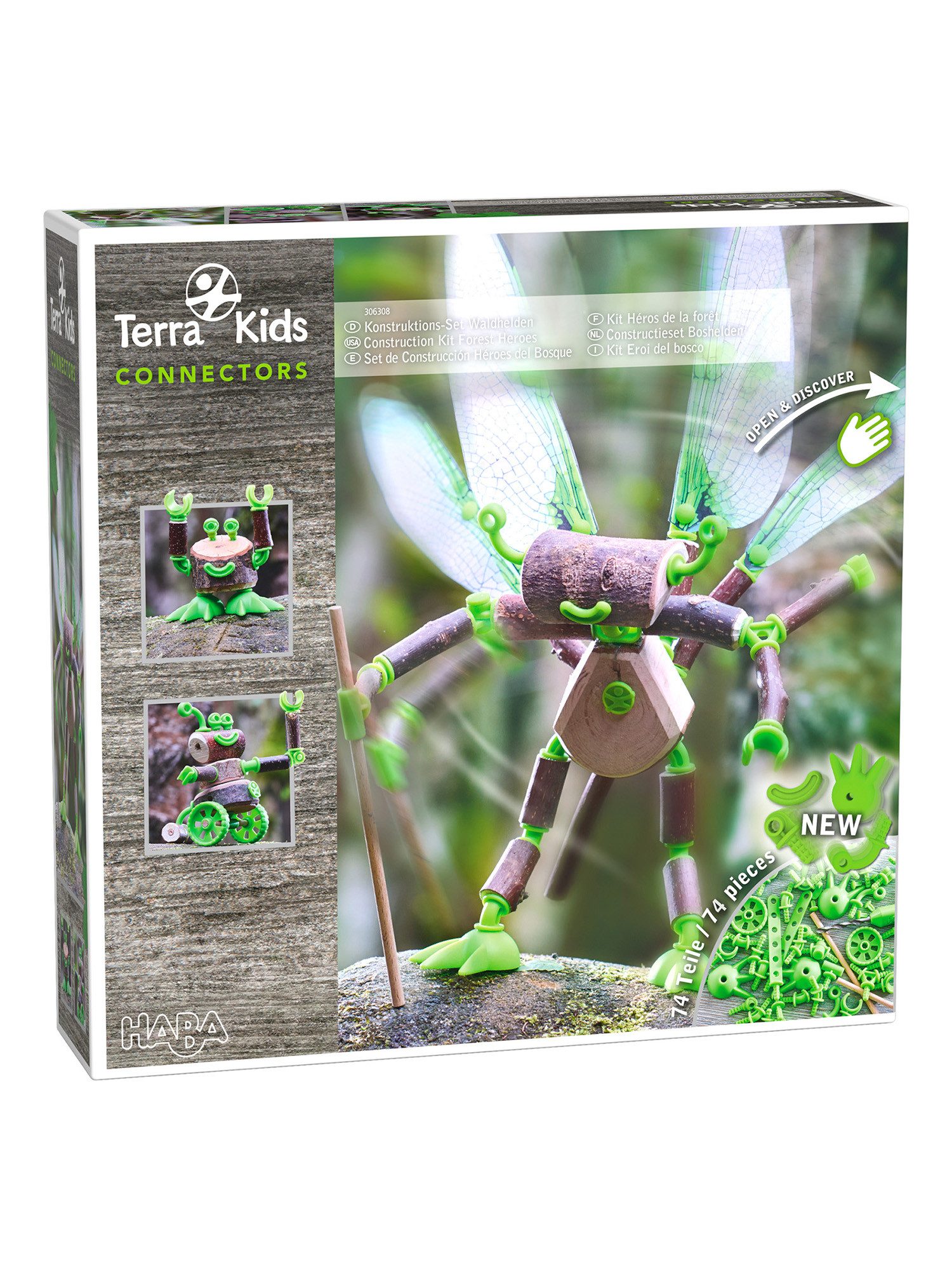 Terra Kids Connectors – Konstruktions-Set Waldhelden Konstruktions-Spielset