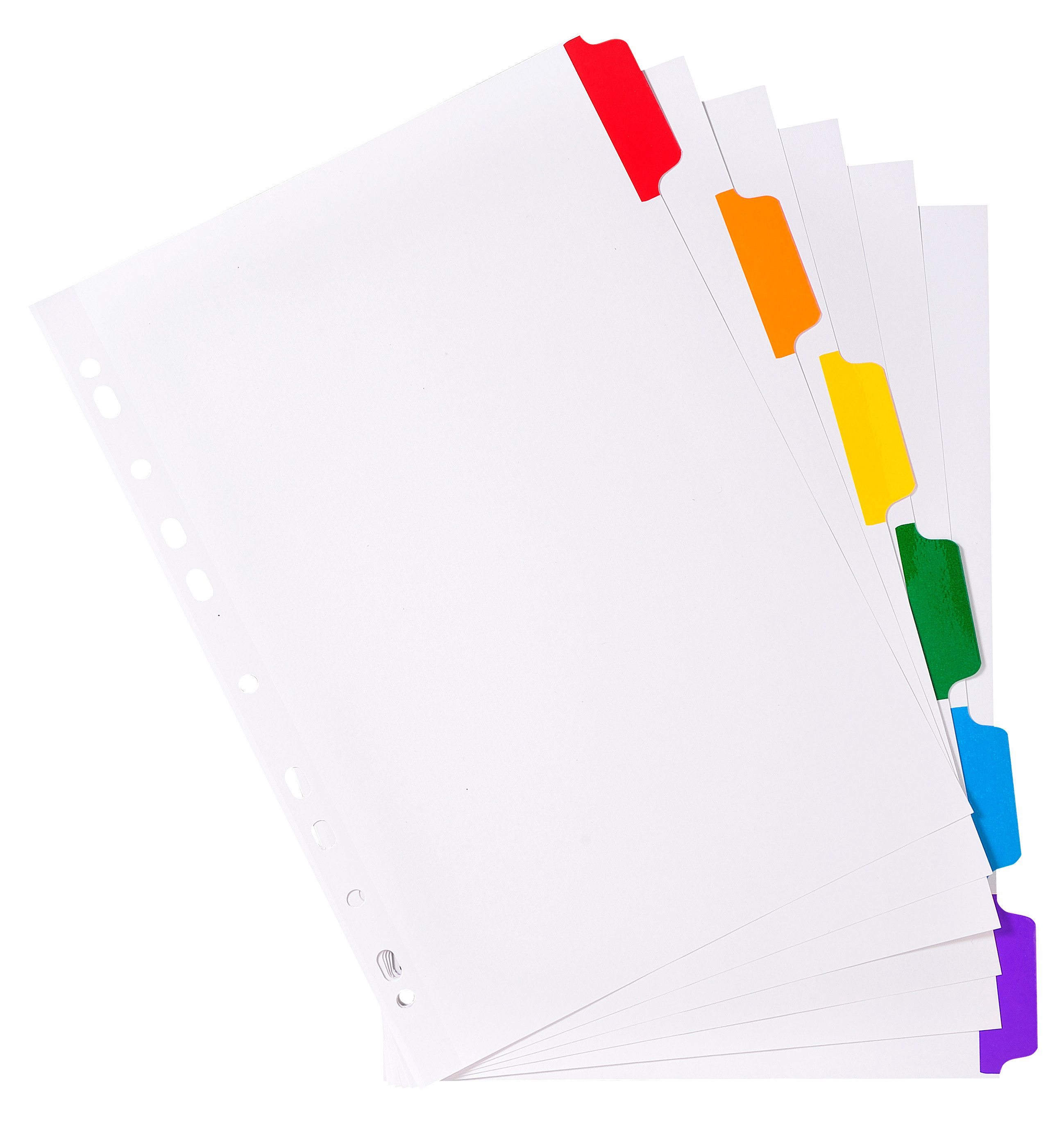 EXACOMPTA Aktenordner Exacompta Register A4 Kart ws Farb.Tabs 6tlg