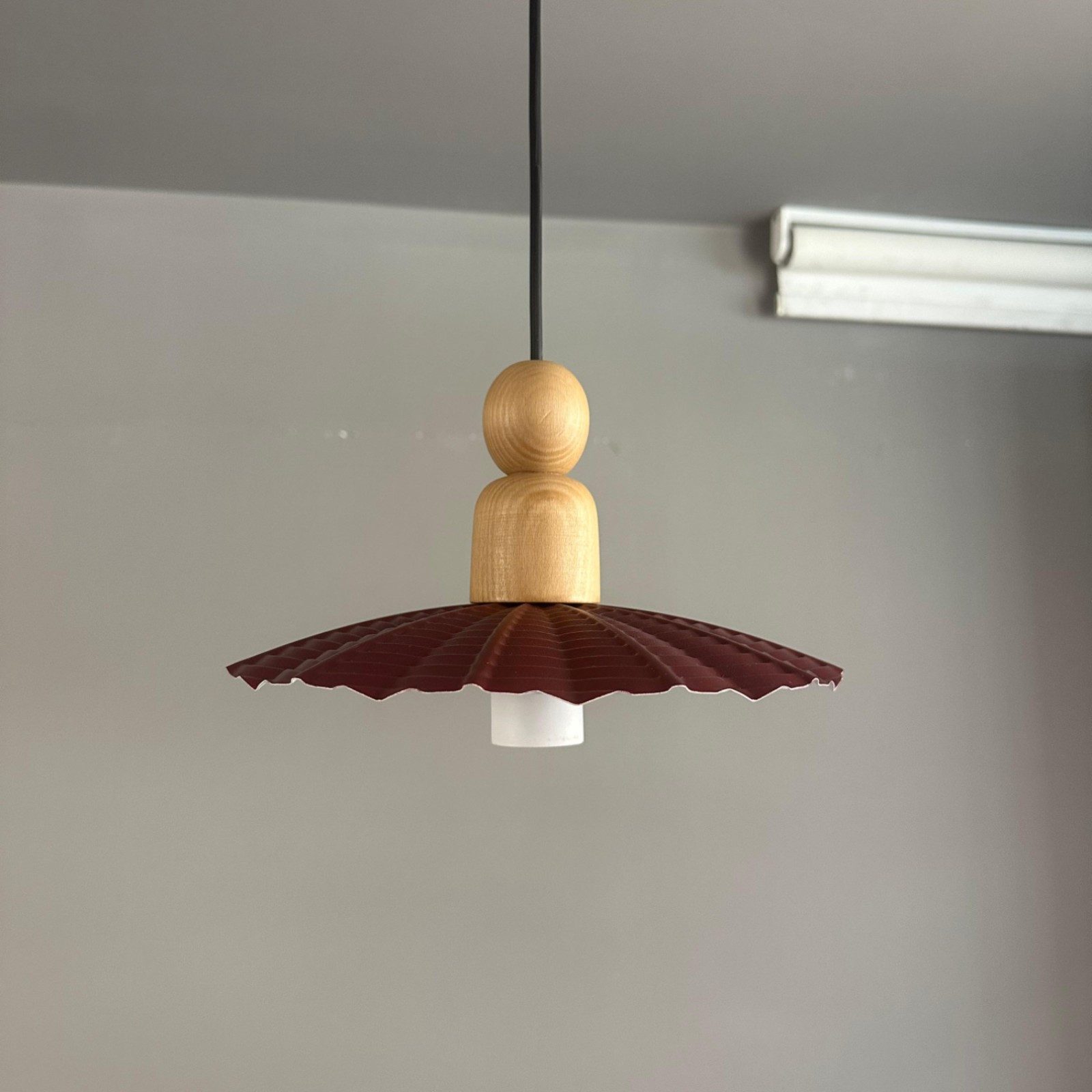 Bamyum Pendelleuchte Pendelleuchte Moriva Metall Ø24cm, Modern Hängelampe, ohne Leuchtmittel