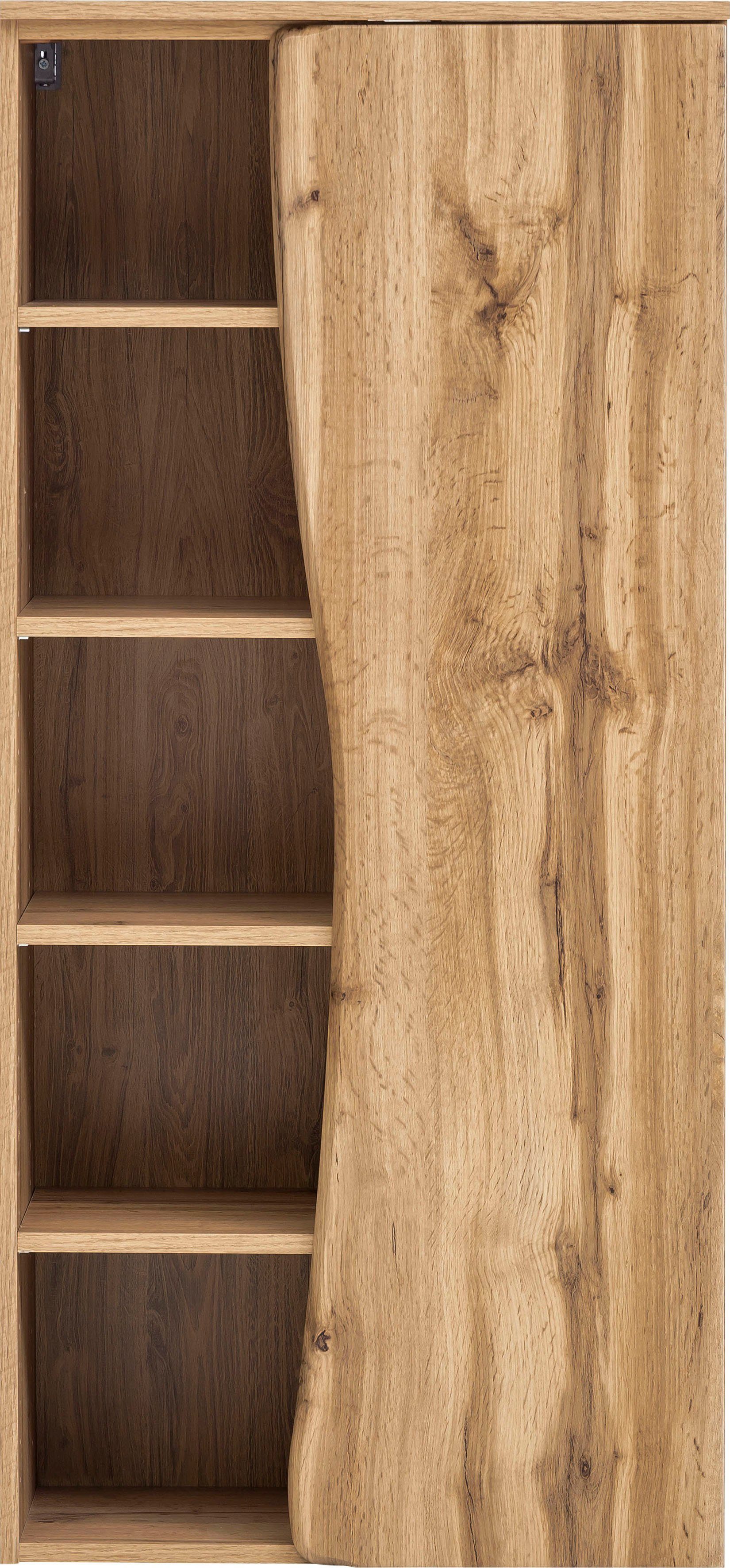 welltime Midischrank Stubach Tür mit Baumkante