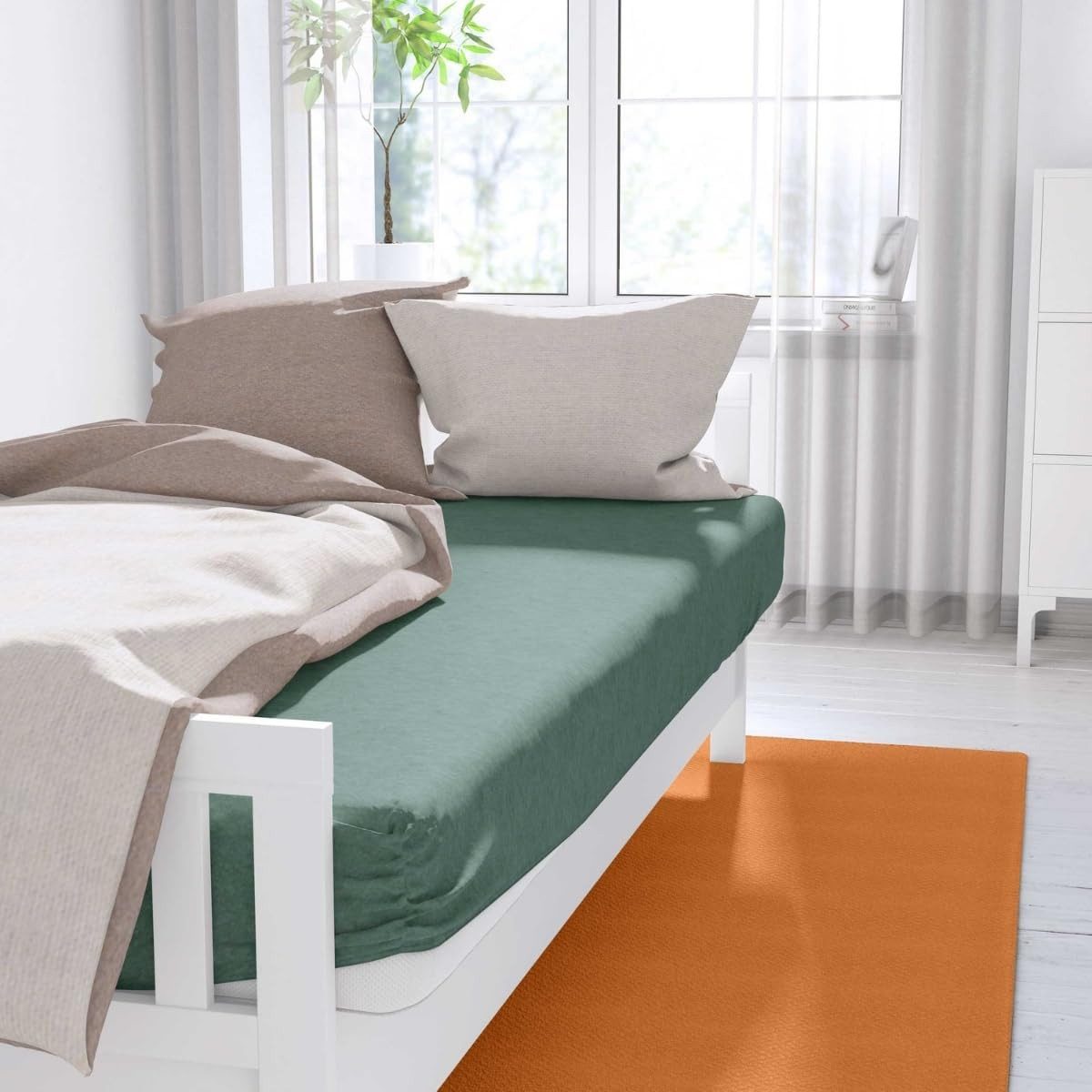 sleepling Spannbettlaken Feinbiber Spannbetttuch, Gummizug: rundum, (1 Stüc günstig online kaufen