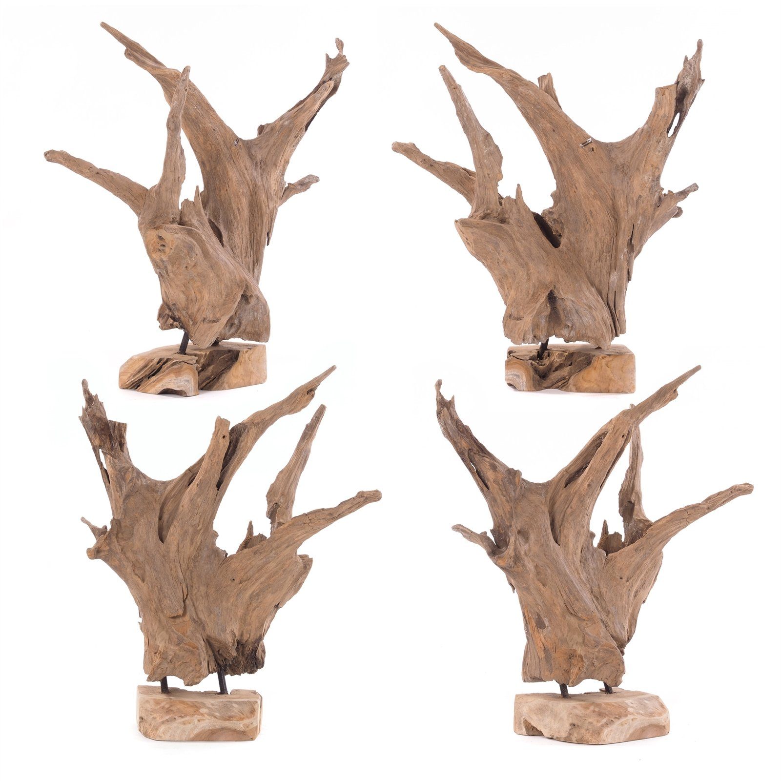 DESIGN DELIGHTS Skulptur TREIBHOLZ SKULPTUR "ROOTS 40", Holz massivholz rustikal, Dekofigur