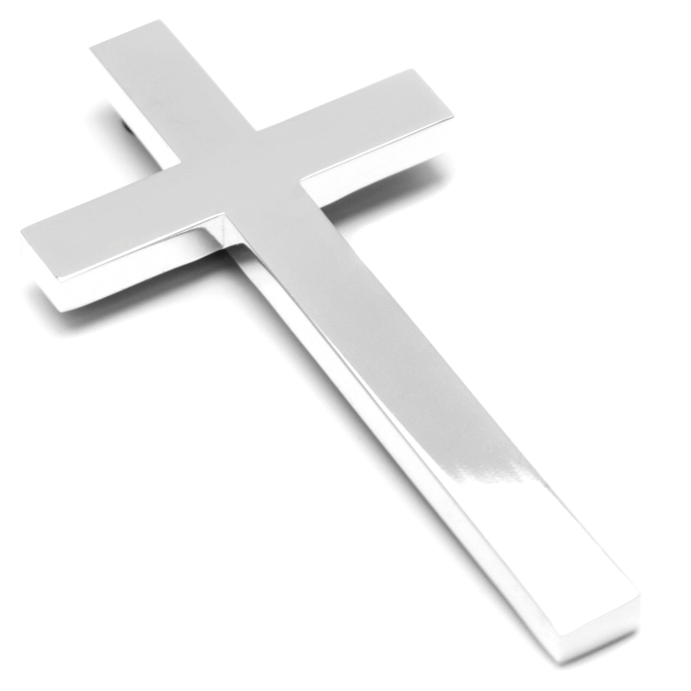 Brillibrum Wanddekoobjekt Kruzifix aus Metall versilbert Wandkreuz Silber Jesus Kreuz Dekoration Taufgeschenk Wandekoration