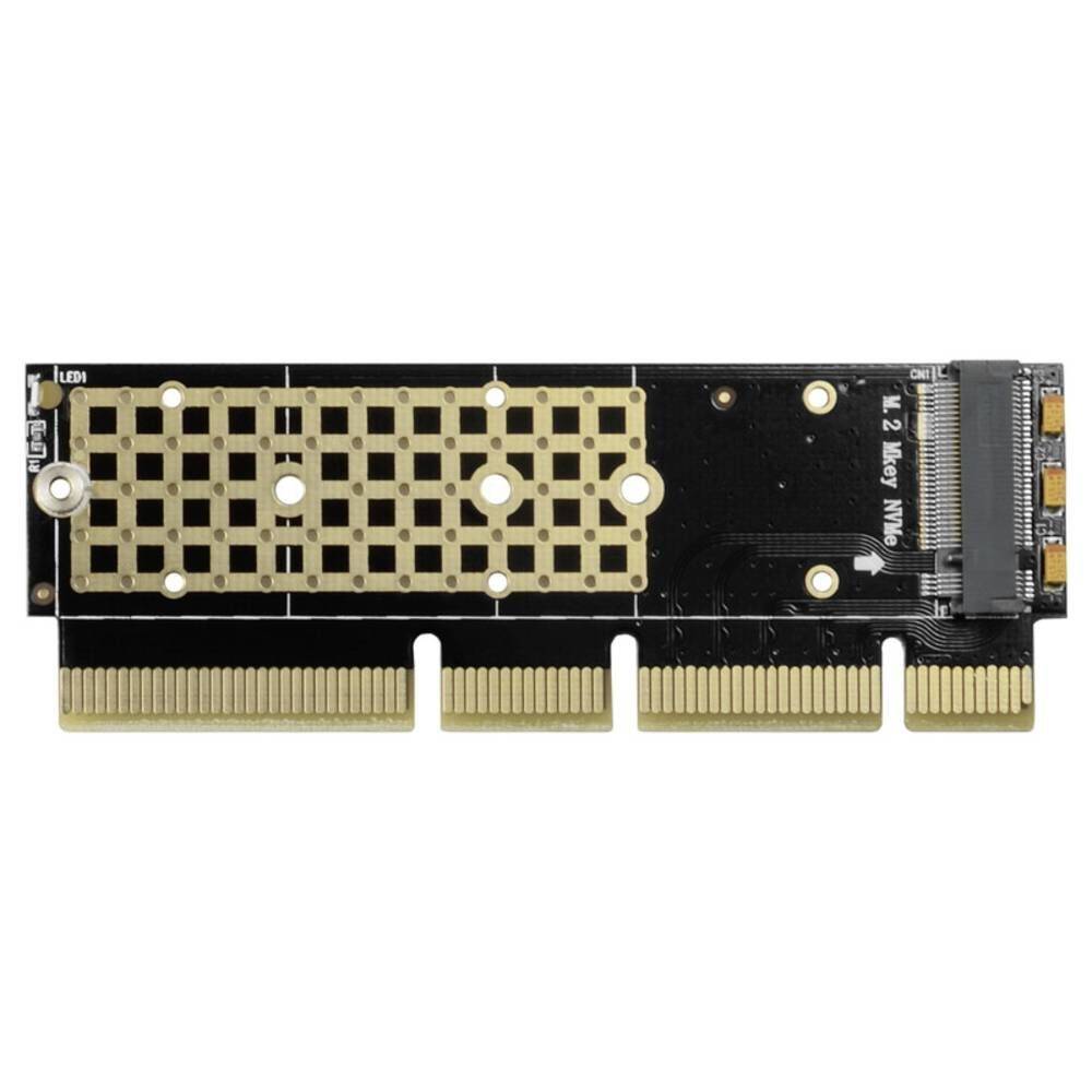 PCI-E 3 16x - M.2 SSD NVMe, 80mm SSD, low profile Modulkarte