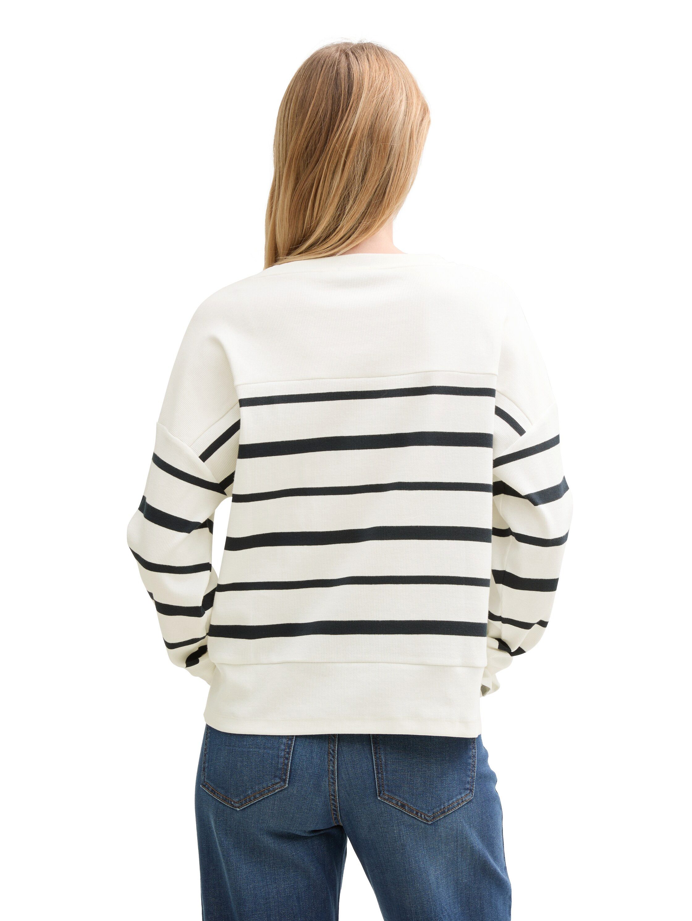 TOM TAILOR Langarmshirt mit Streifenmuster günstig online kaufen