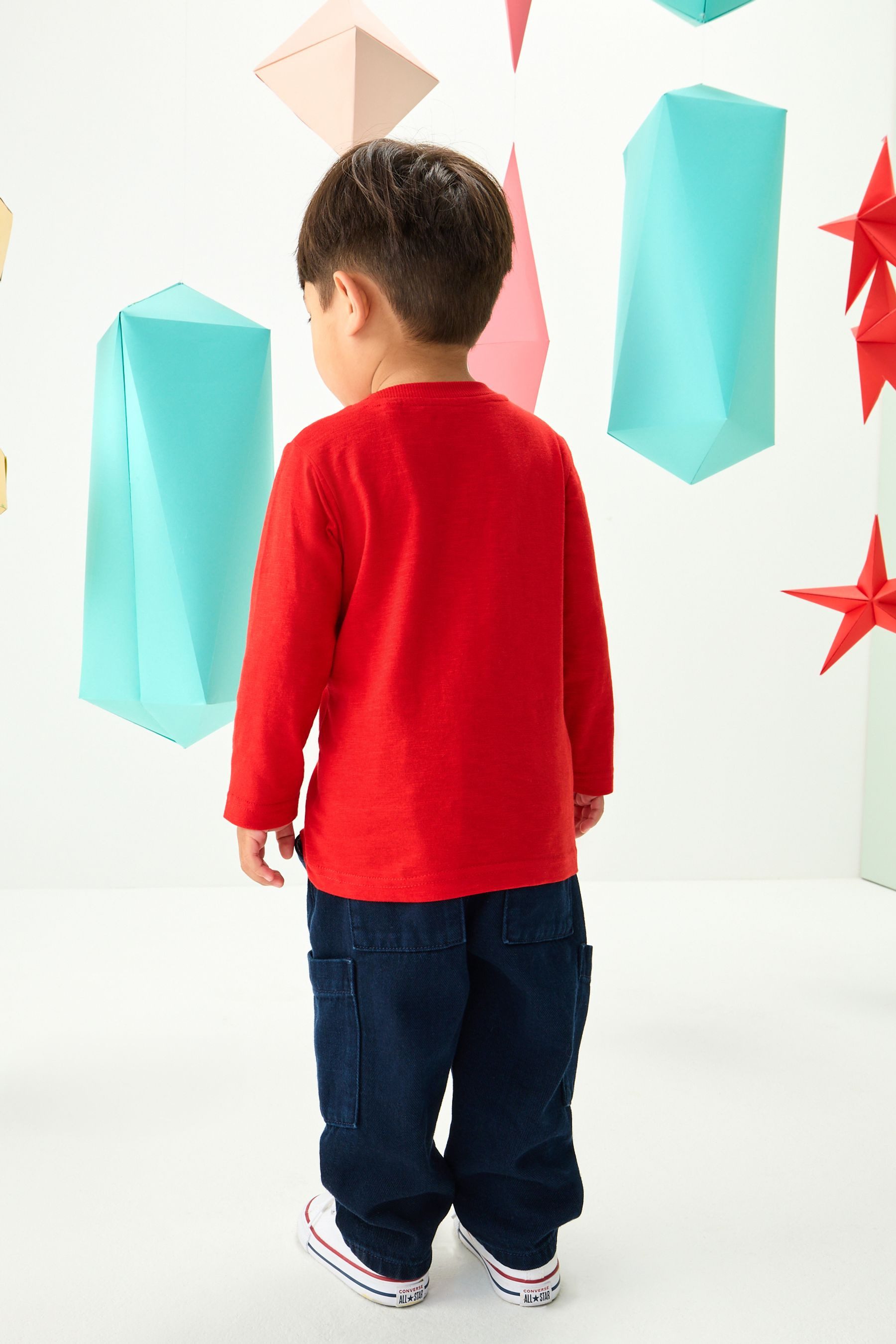 Next Langarmshirt Weihnachtliches, langärmeliges T-Shirt (1-tlg) günstig online kaufen