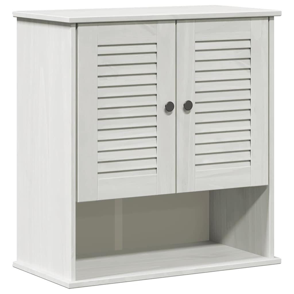 vidaXL Badezimmerspiegelschrank Wandmontierter Badezimmerschrank VIGO Weiß 67,5 x 34 x 71,5 cm (1-St)