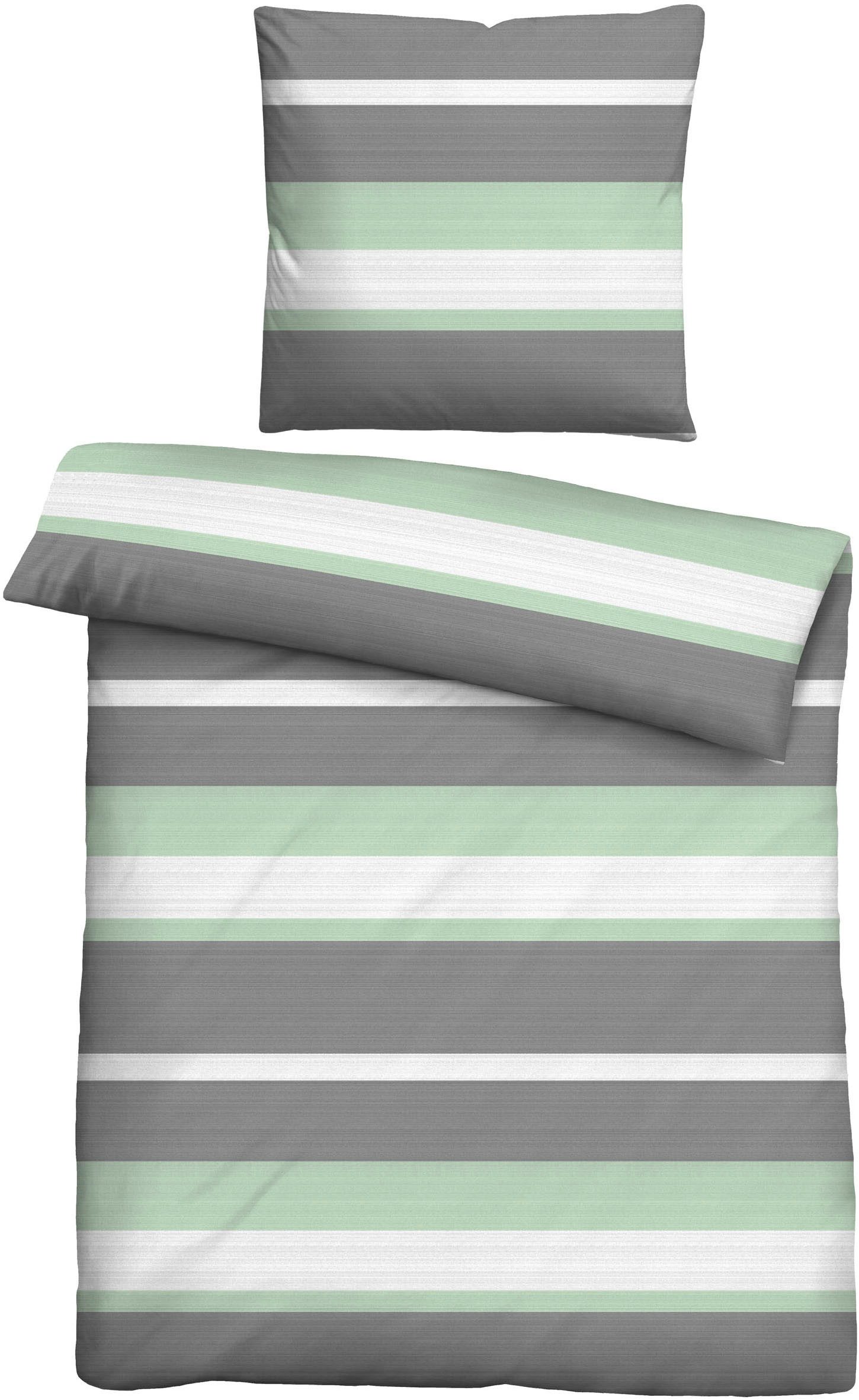 Castell - Markenbettwäsche Bettwäsche 0080752, Edel-Köper-Flanell, 2 teilig, kuschelig warm, 100% Baumwolle, Winter