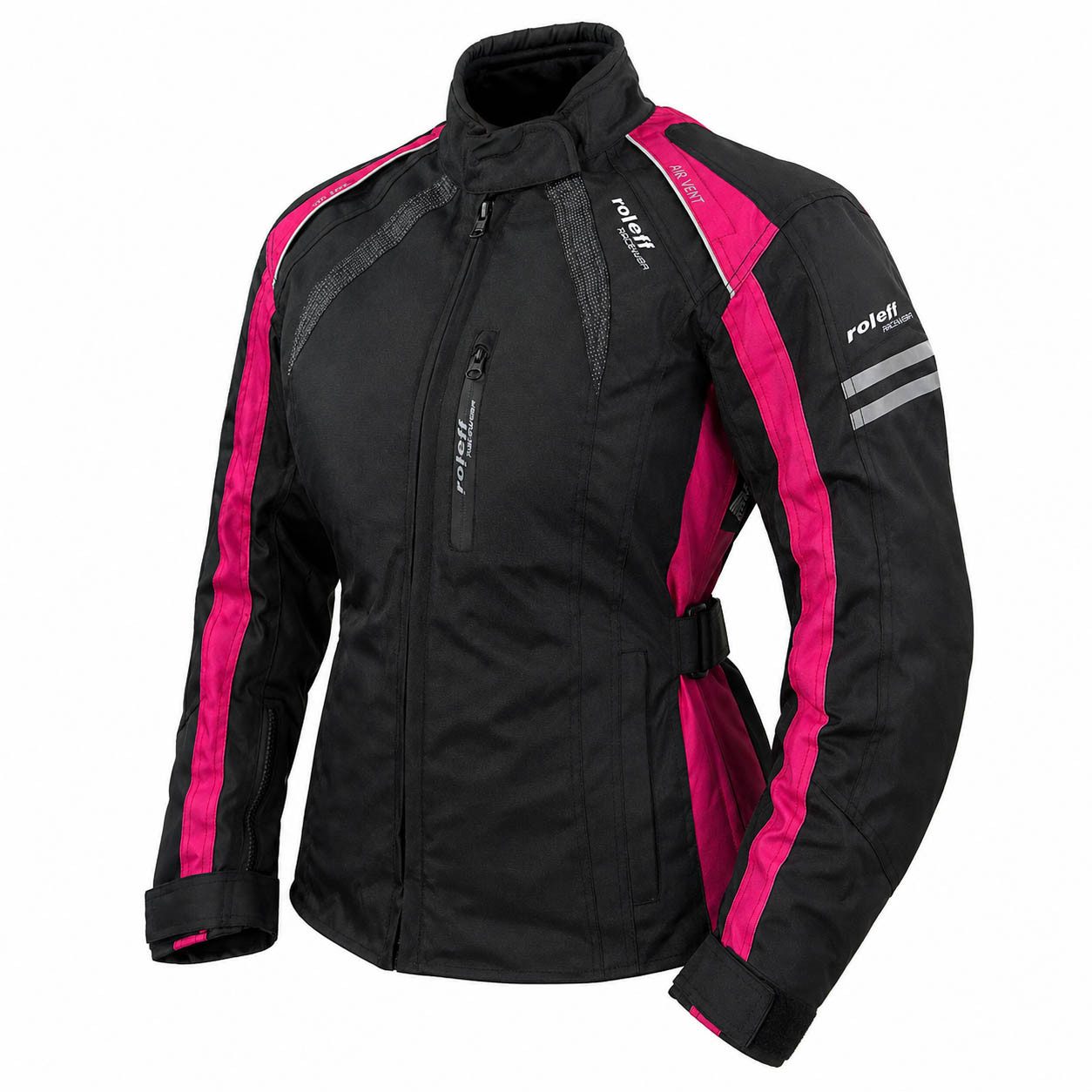 roleff Motorradjacke RO982 Damenjacke - pink -wasserdicht, atmungsaktiv & mit Protektoren auch in großen Größen, in verschiedenen Farben erhältlich