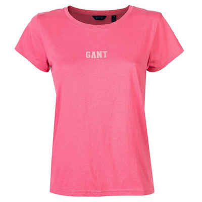 Gant T-Shirt Damen T-Shirt - D1. Gant Logo T-Shirt, Rundhals