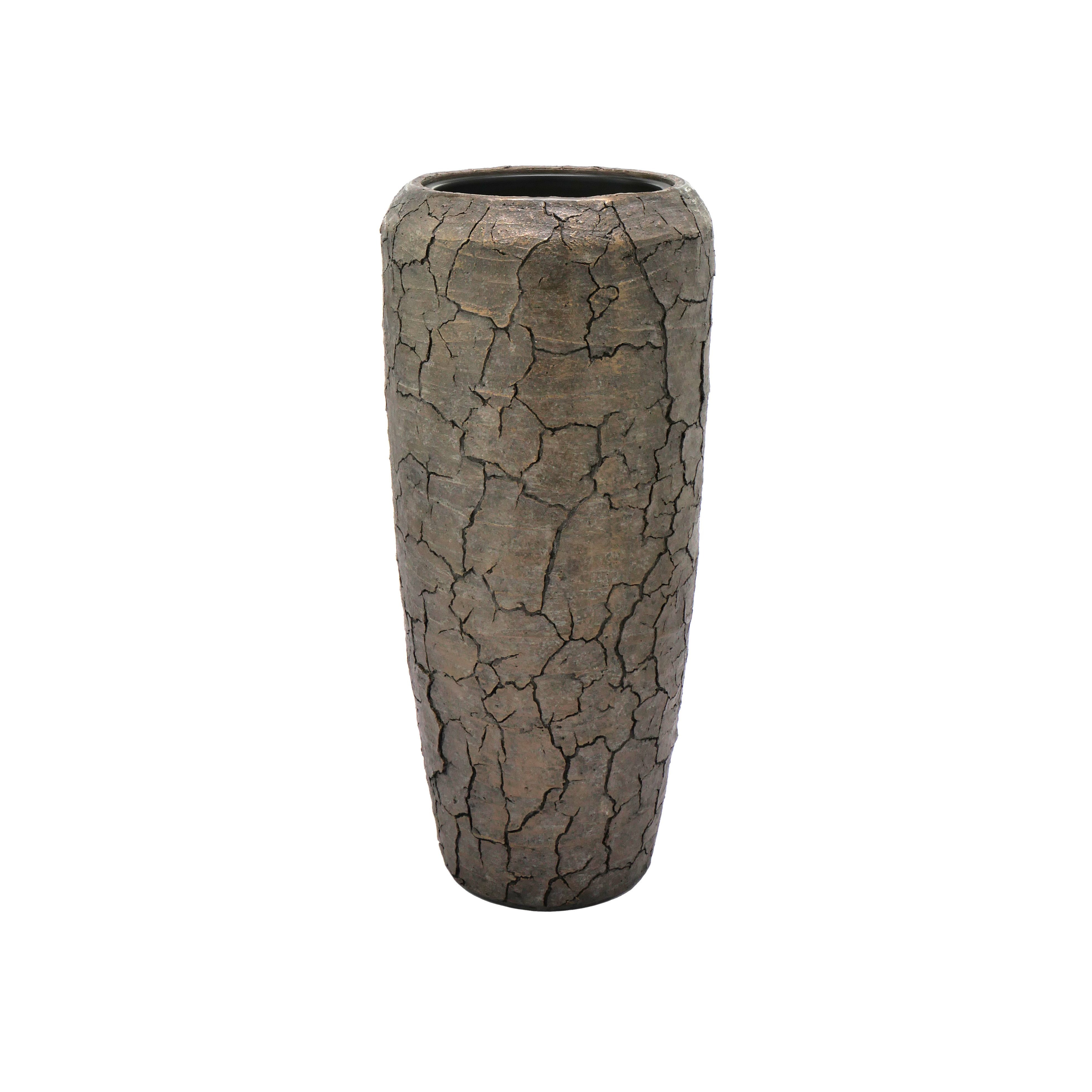 Flingora Bodenvase Brook, mit Einsatz - Fiberglas - Indoor - Bronzebraun - günstig online kaufen