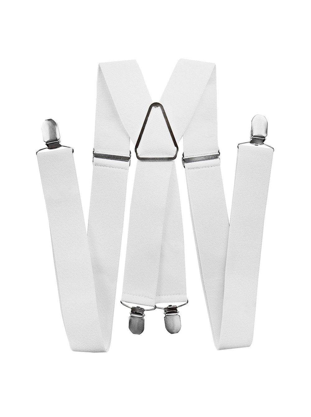 axy Hosenträger Herren Hosenträger 4 Stabile Clips X-Form 3,5cm Breit verstellbar und elastisch 120cm Lang