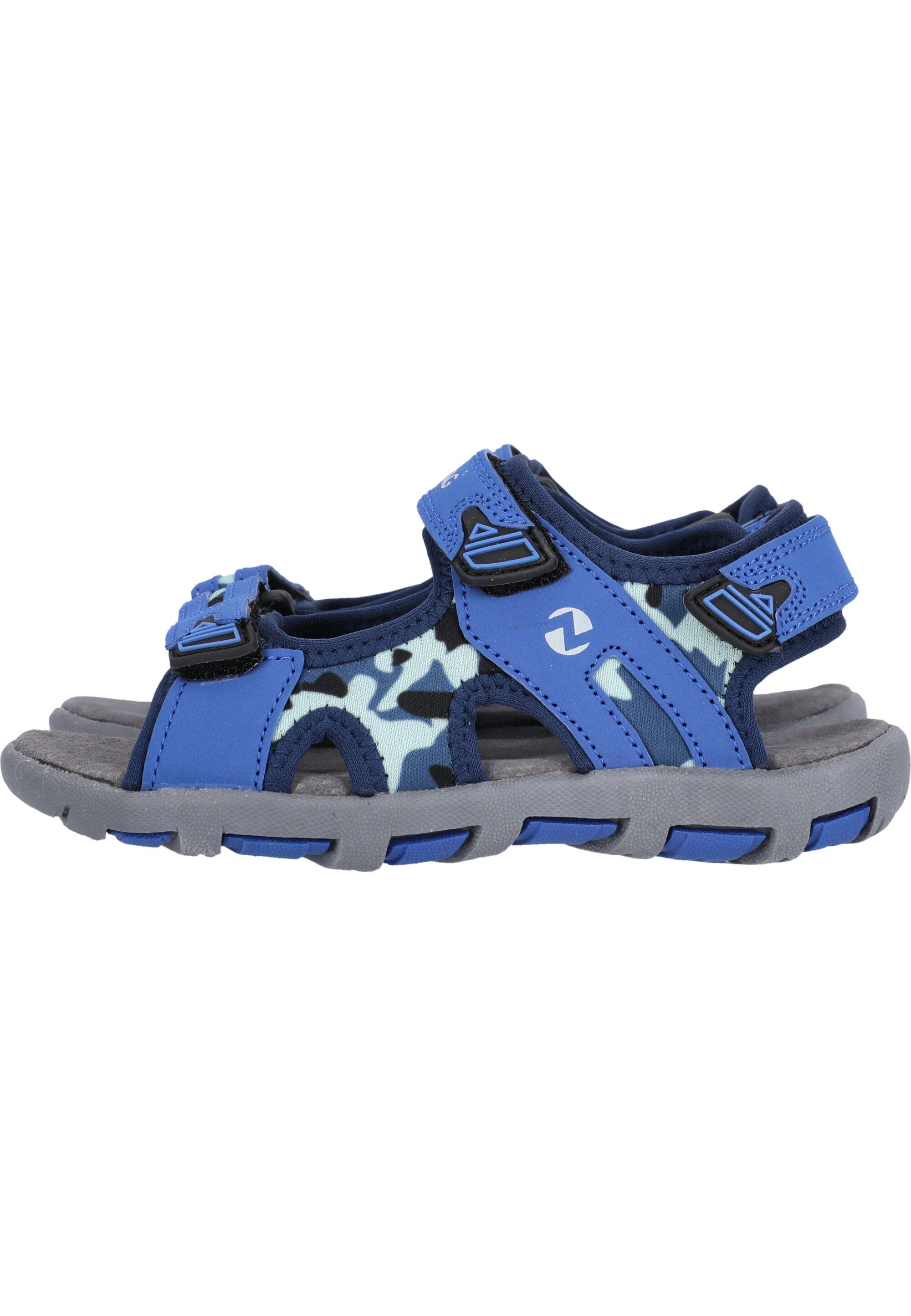 Klettverschluss blau-blau Sandale mit ZIGZAG praktischem Tanaka