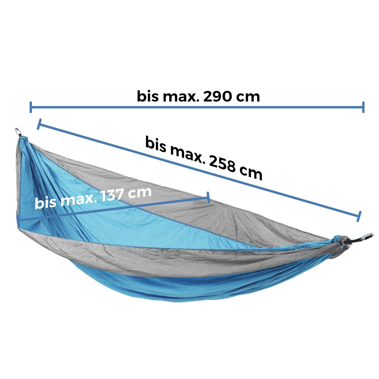 SVITA Hängematte SVITA Outdoor Hängematte, Aus Fallshirmnylon – Bild 5 von 5