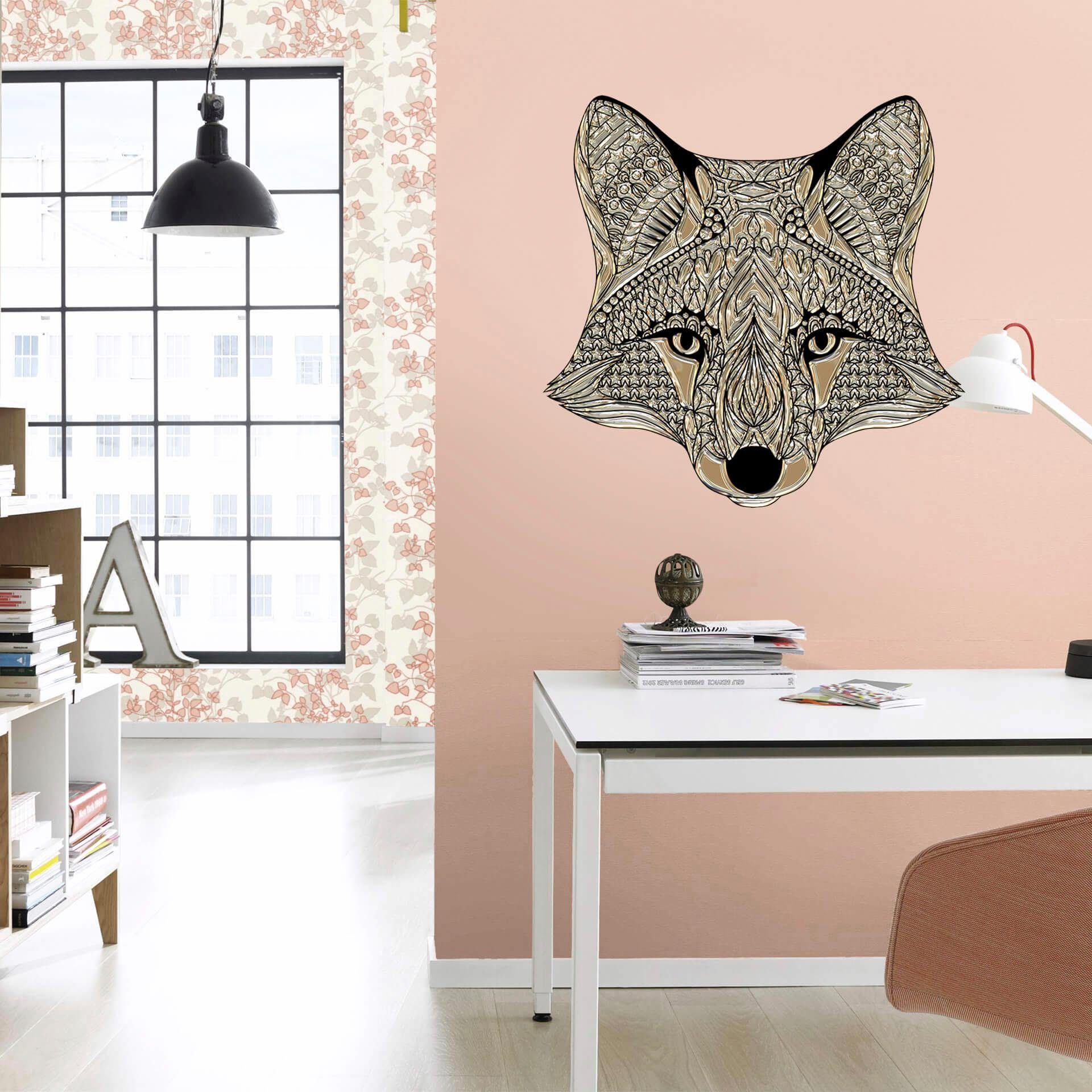 Wall-Art Wandtattoo Fox Metallic