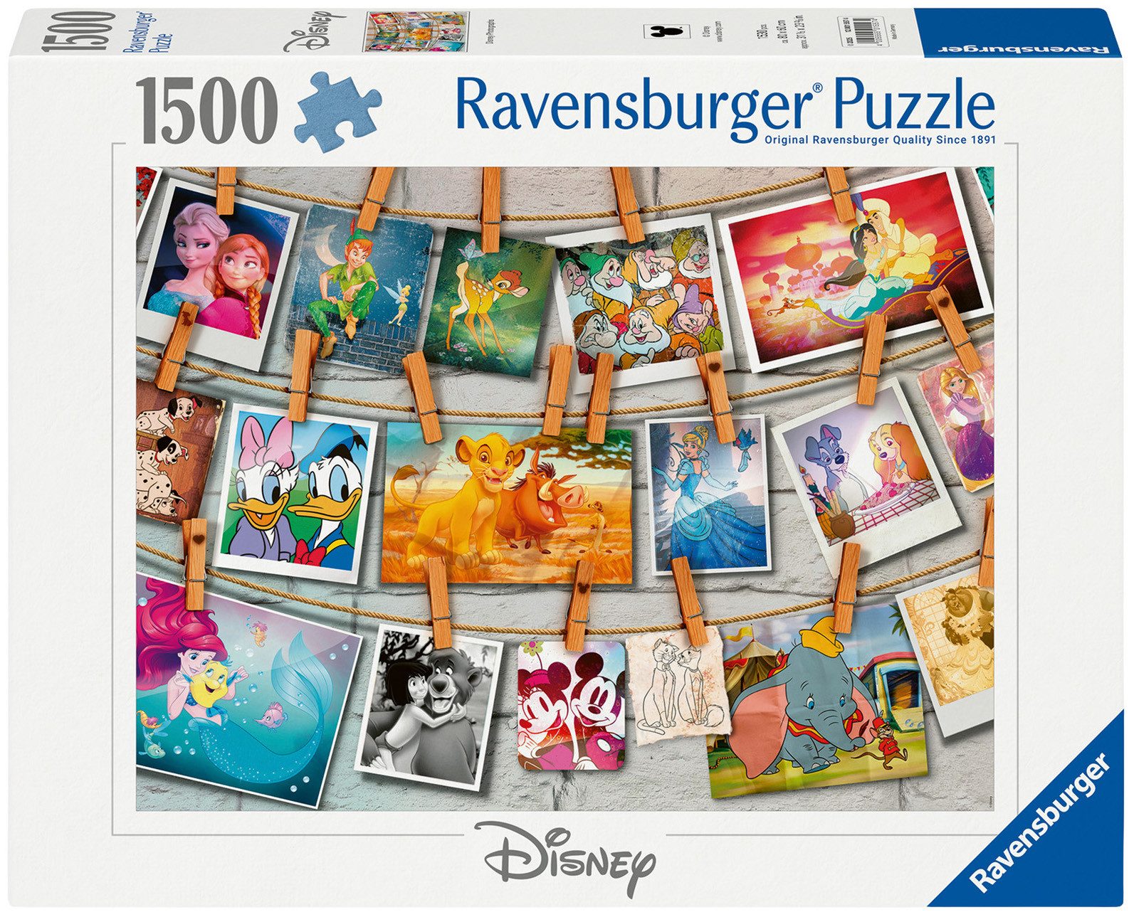 Ravensburger Puzzle Disney Photographs, 1500 Puzzleteile, Made in Germany