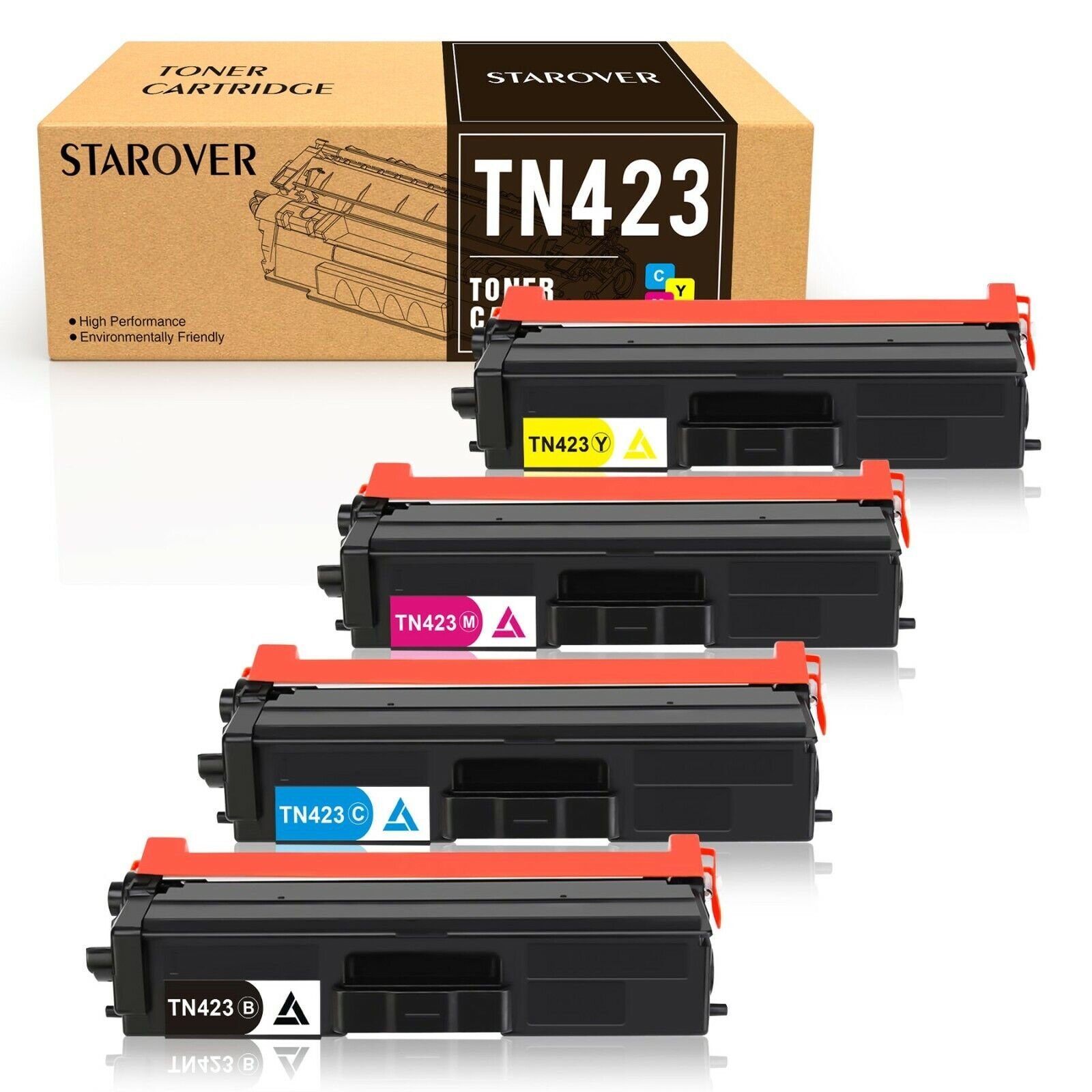 STAROVER Tonerpatrone 4er-pack TN-421 TN423 für Brother MFC-L8690CDW, (HL-L8260CDW L8360CDW MFC-L8900CDW DCP-L8410CDW DCP-L8410CDN Drucker)