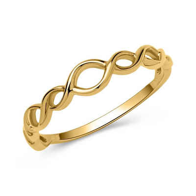 Unique Goldring Schicker Ring 333er Gold verschlungen GR0136