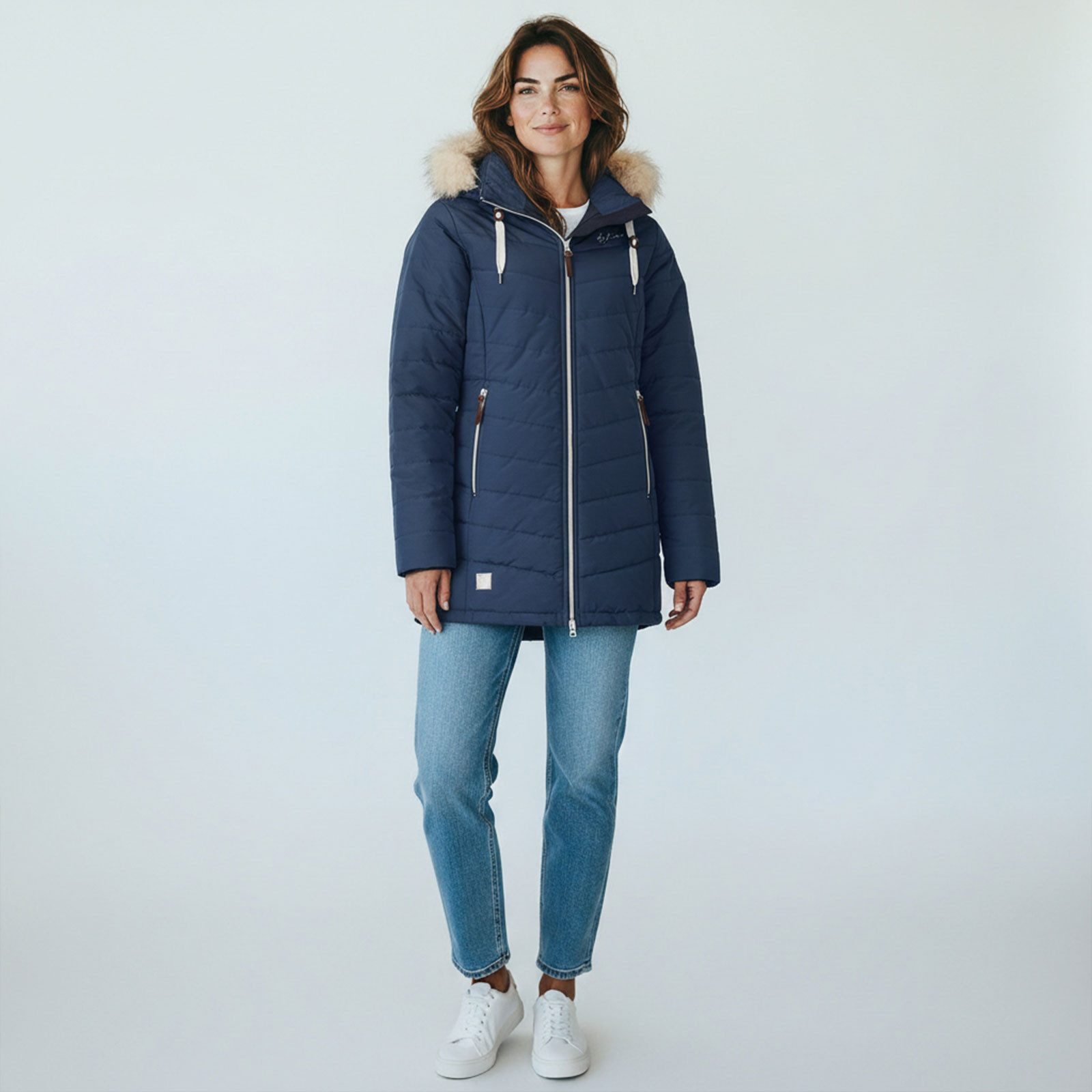 Dry Fashion Steppmantel Damen Winterjacke Steppjacke Göteborg mit abnehmbar günstig online kaufen