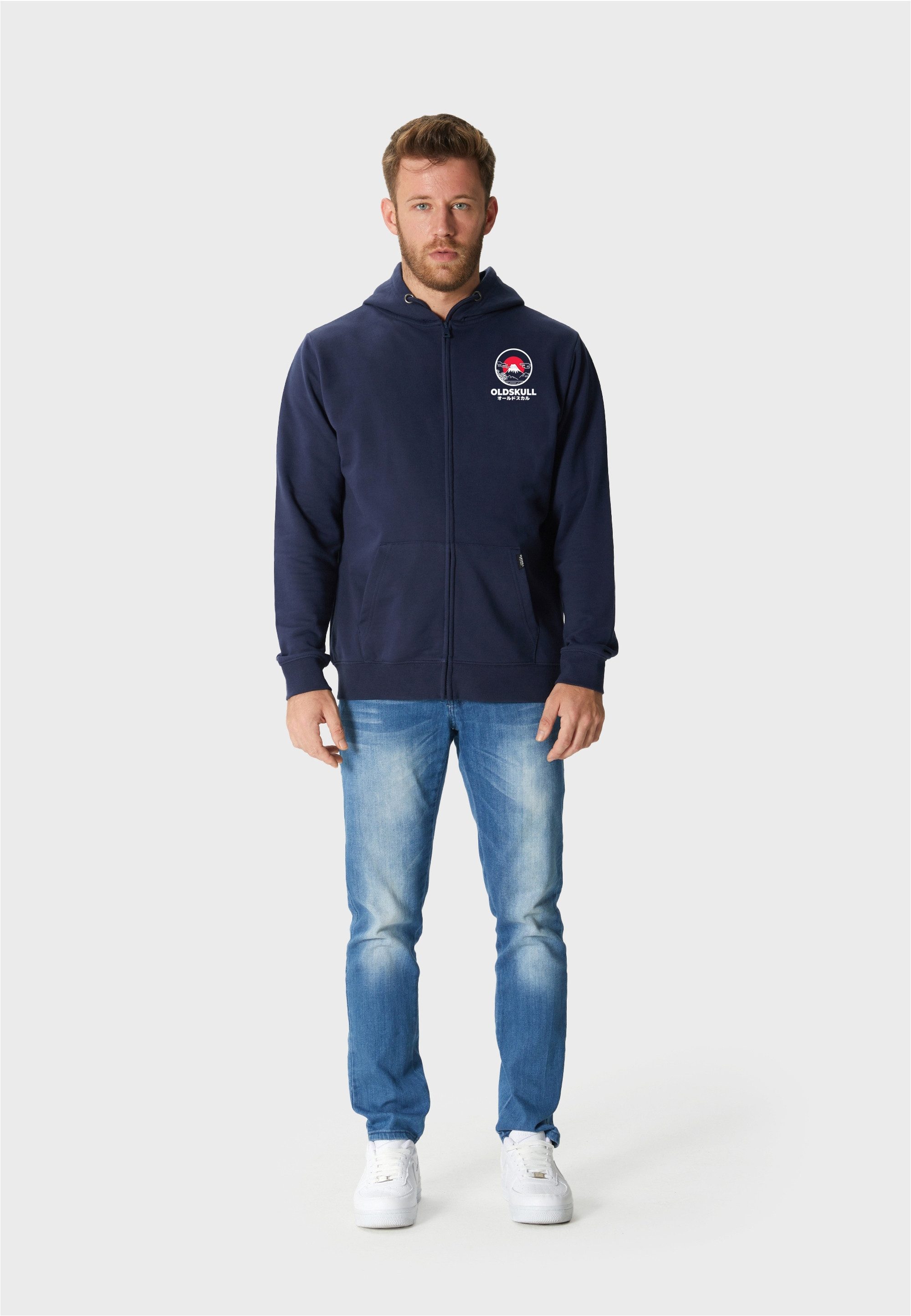 Oldskull Kapuzensweatshirt Asian Futeesan (1-tlg) mit angesagtem Mount Fuji-Print