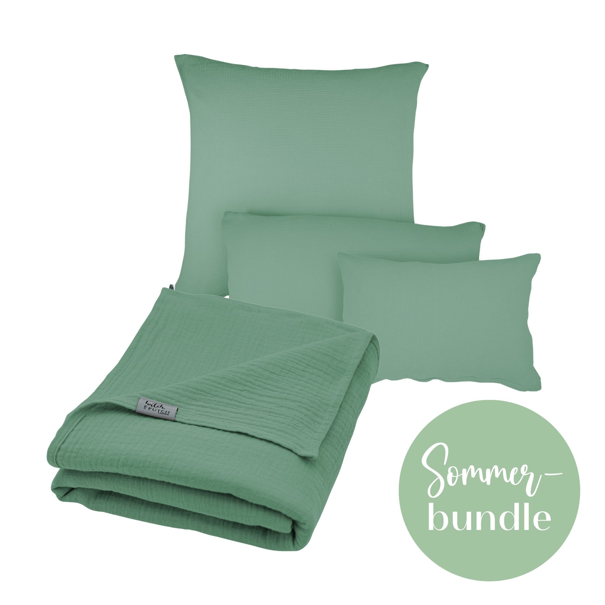 hutch&putch Bettwäsche Musselin-Sommerbundle (Sommerdecke 200x135cm + günstig online kaufen