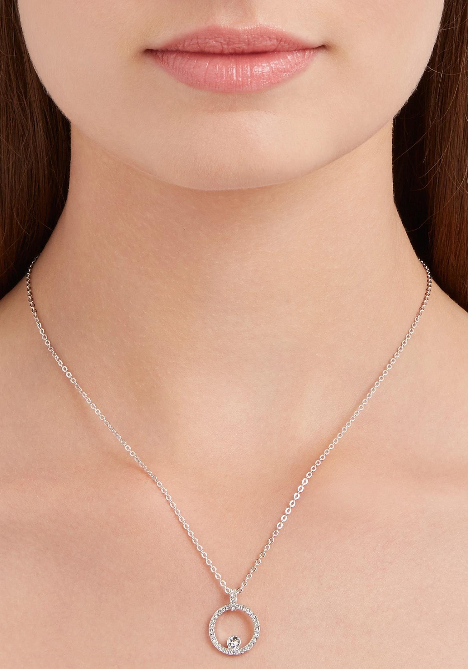 Swarovski Kette mit Anhänger CREATIVITY CIRCLE, mit Swarovski® Kristall
