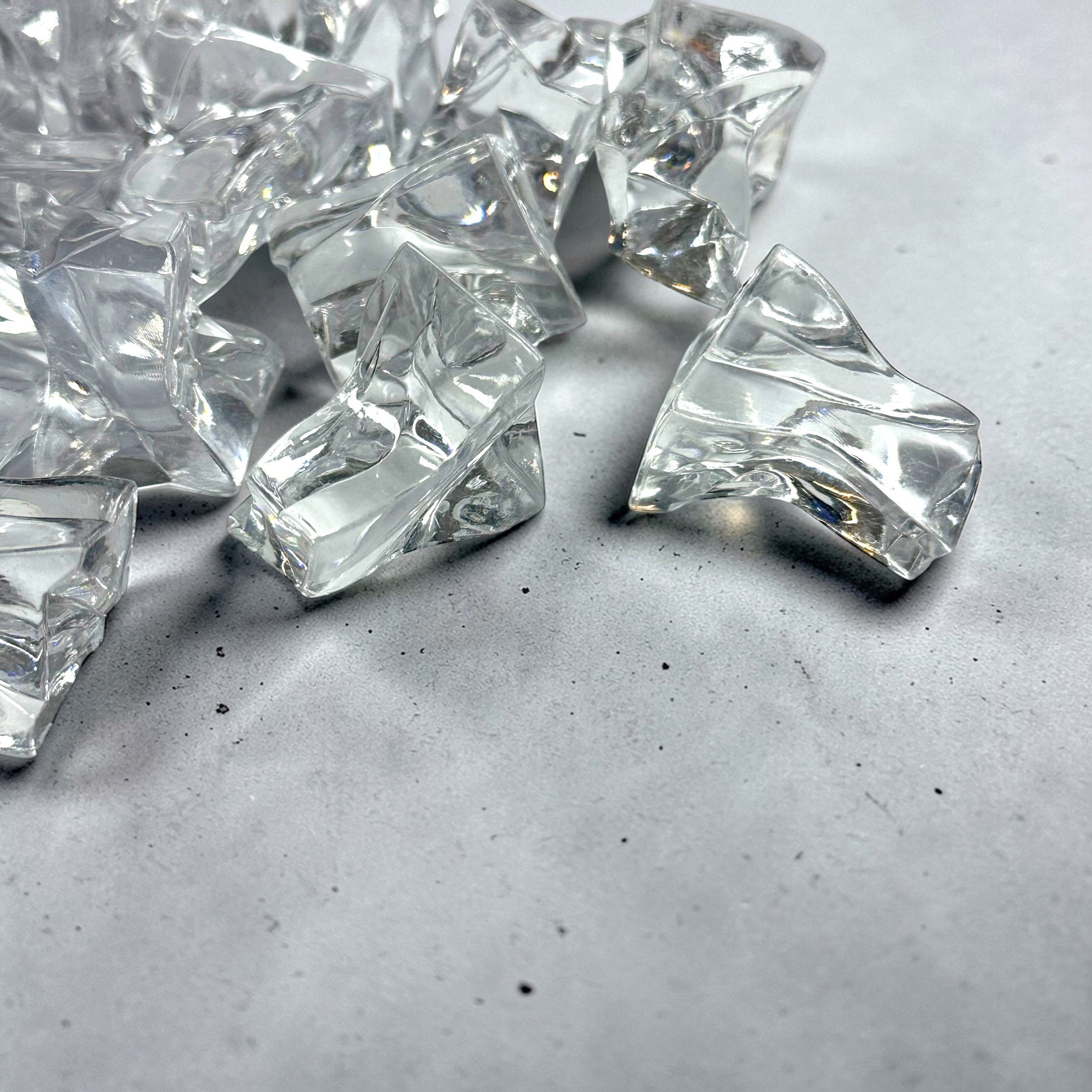 Eurosand Streudeko Deko-Eiswürfel aus Kunststoff 38mm 1 Liter / ca. 30 Stück, Tischdeko