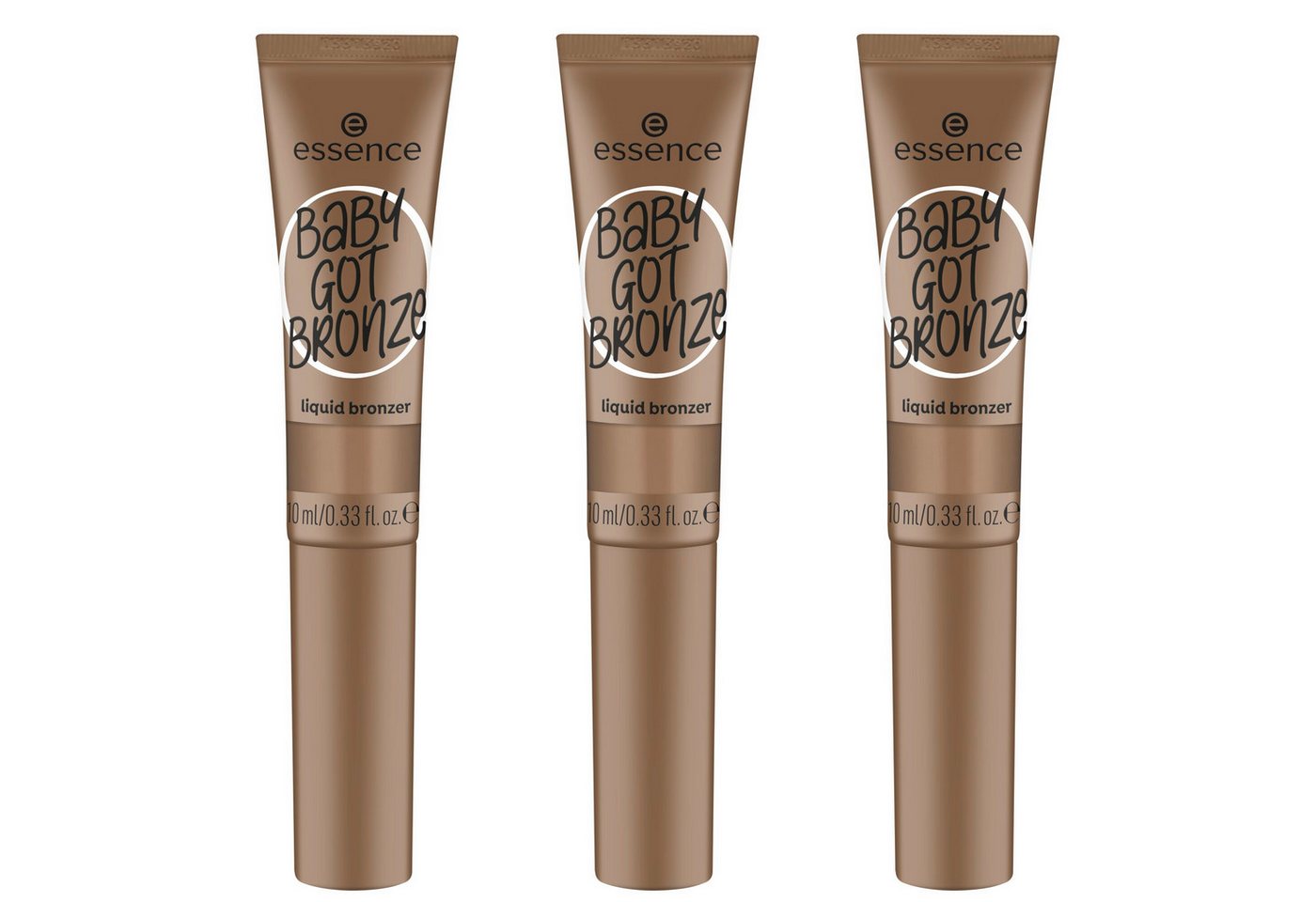 Essence Bronzer-Puder BABY GOT BRONZE liquid bronzer, 3-tlg., mit leichter Textur