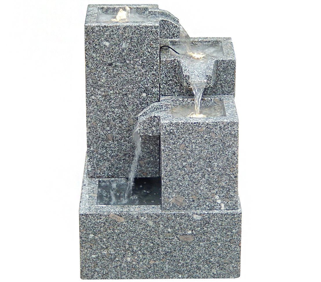 Dehner Gartenbrunnen »Cascada mit LED, 65 x 43 x 43 cm, Granit« online