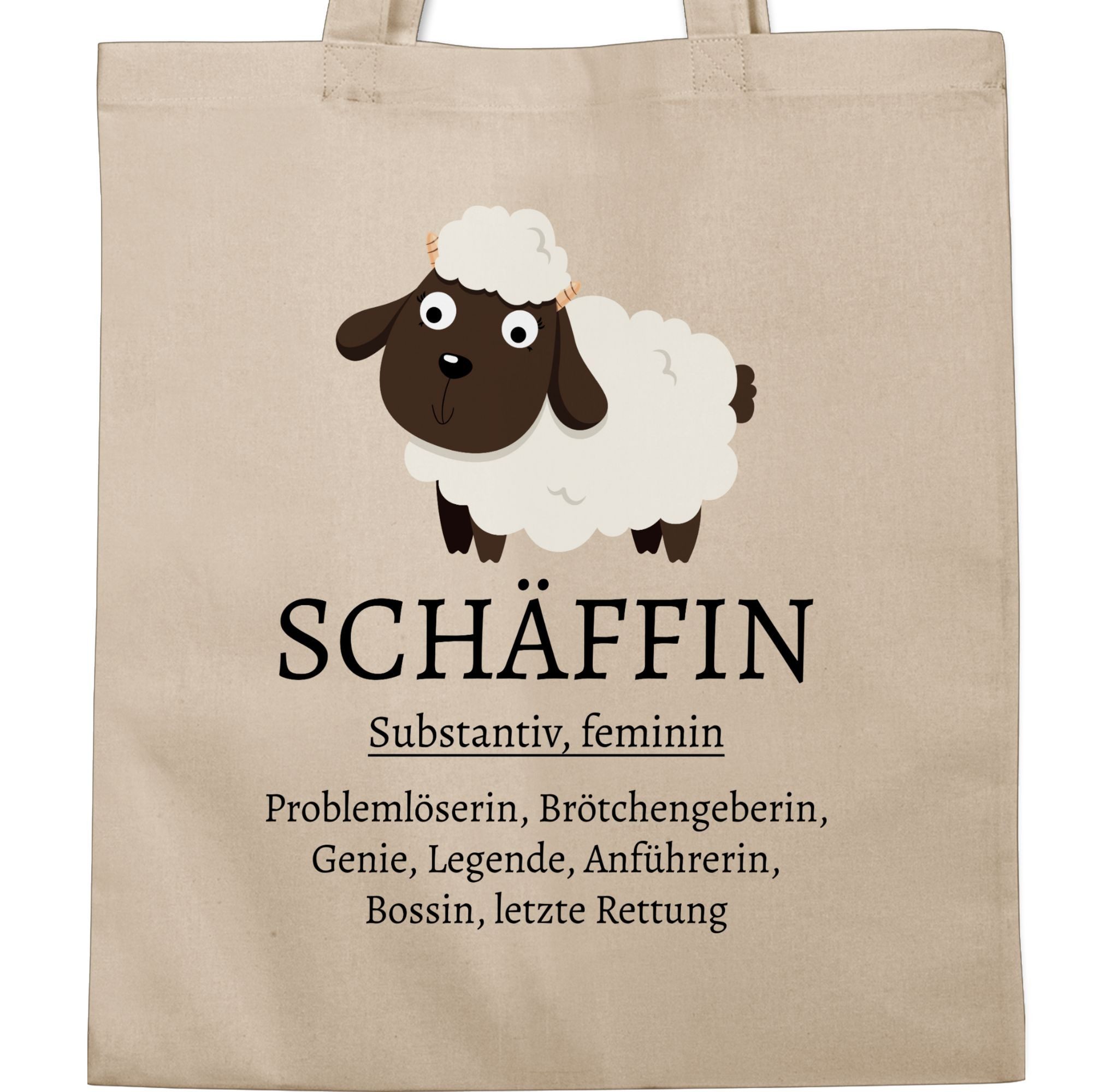 Shirtracer Umhängetasche Schäffin substantiv, Geschenk Chefin, günstig online kaufen