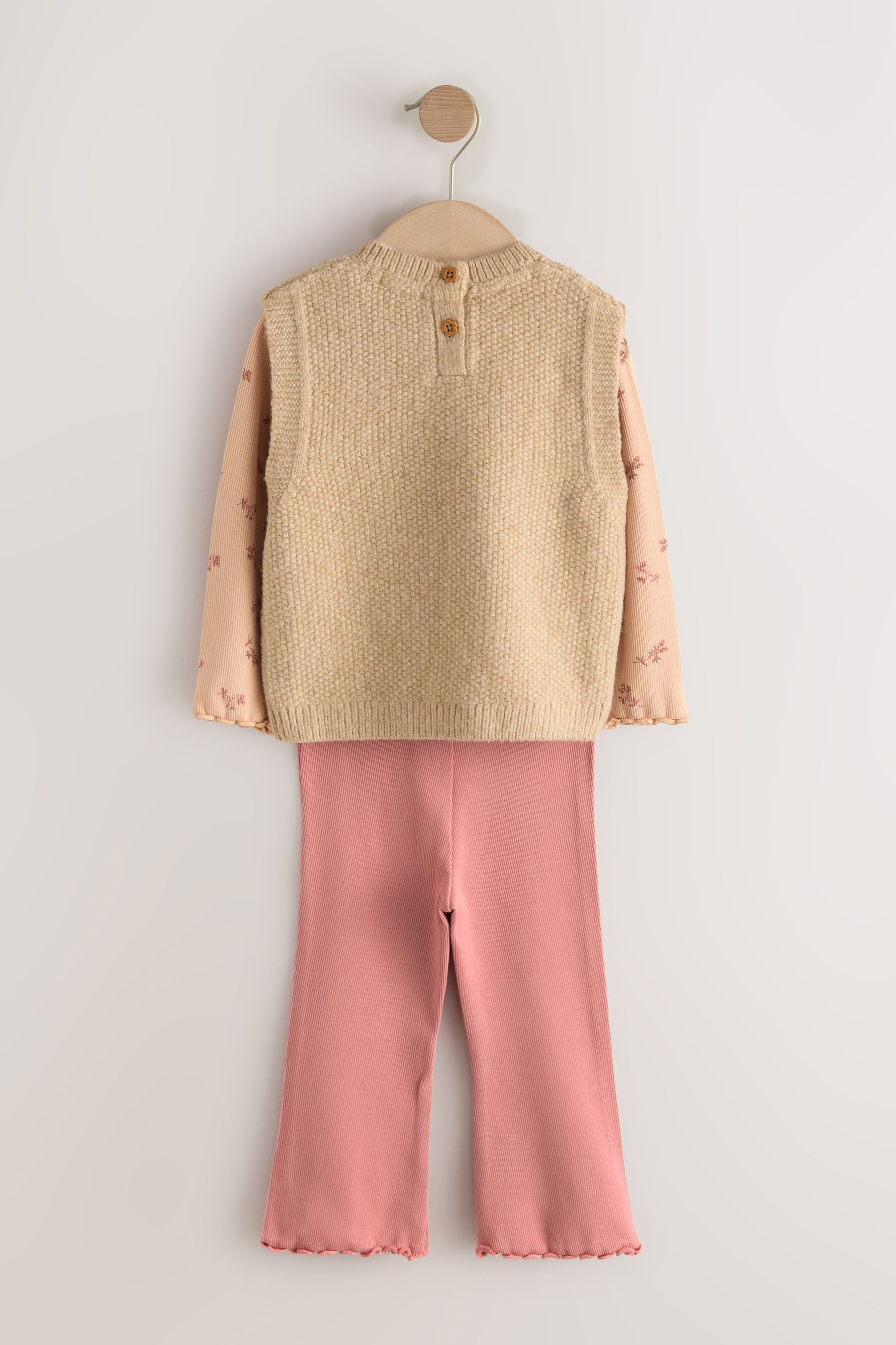 Next Top & Leggings Strickpullover und Leggings, Set (3-tlg)