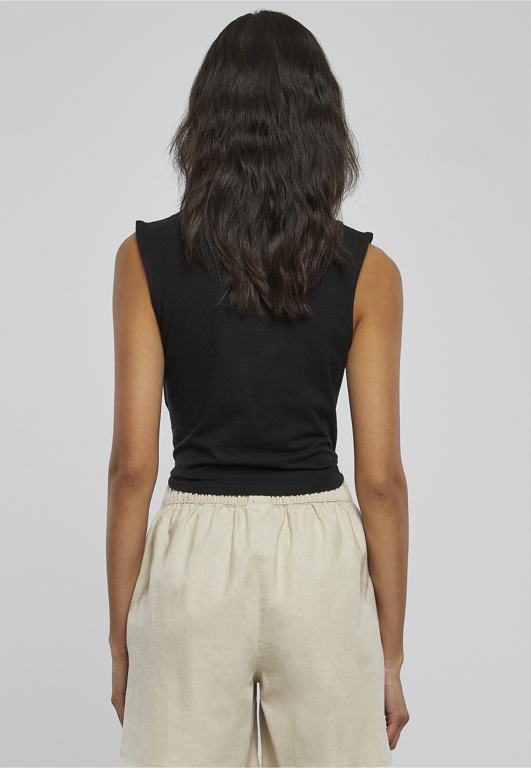 URBAN CLASSICS Tanktop Urban Classics Damen Ladies Short Corsage Top (1-tlg)