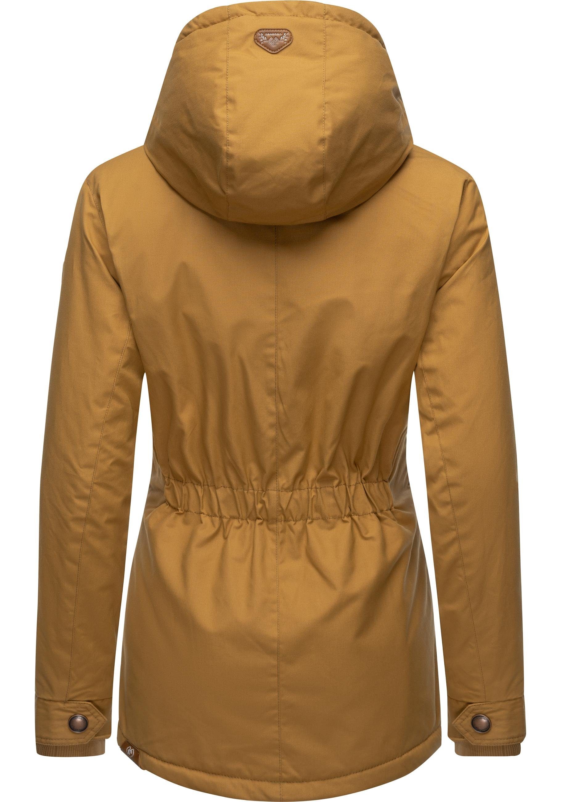 Ragwear Winterjacke Monade Damen Winterparka mit Kapuze und m. Fleece gefüttert – Bild 3 von 5