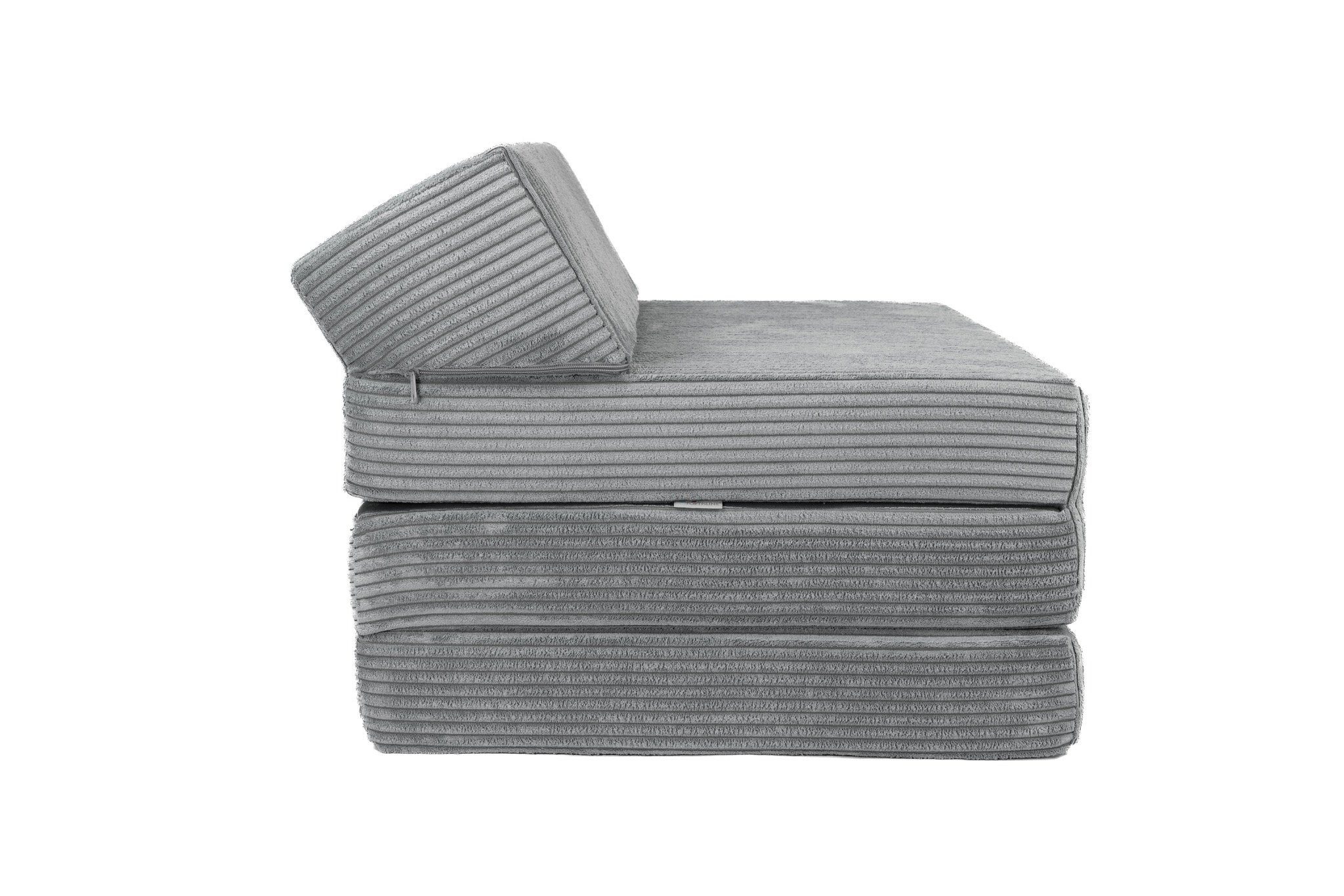 Klappmatratze Klappmatratze mit Kopfteil aus Cord, FORTISLINE, Klappbar, al günstig online kaufen