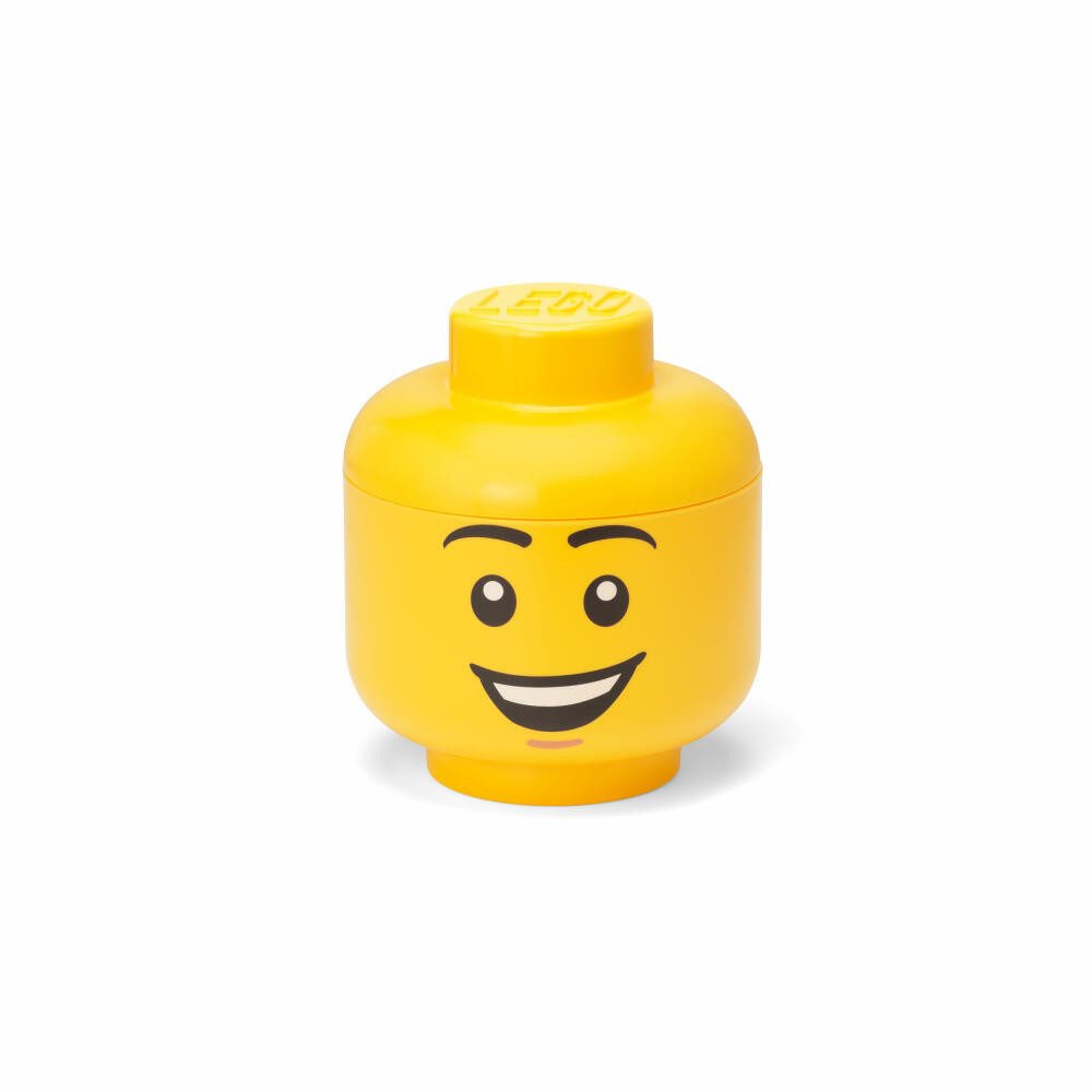 NHG Aufbewahrungsbox LEGO Storage Head Small Happy Boy